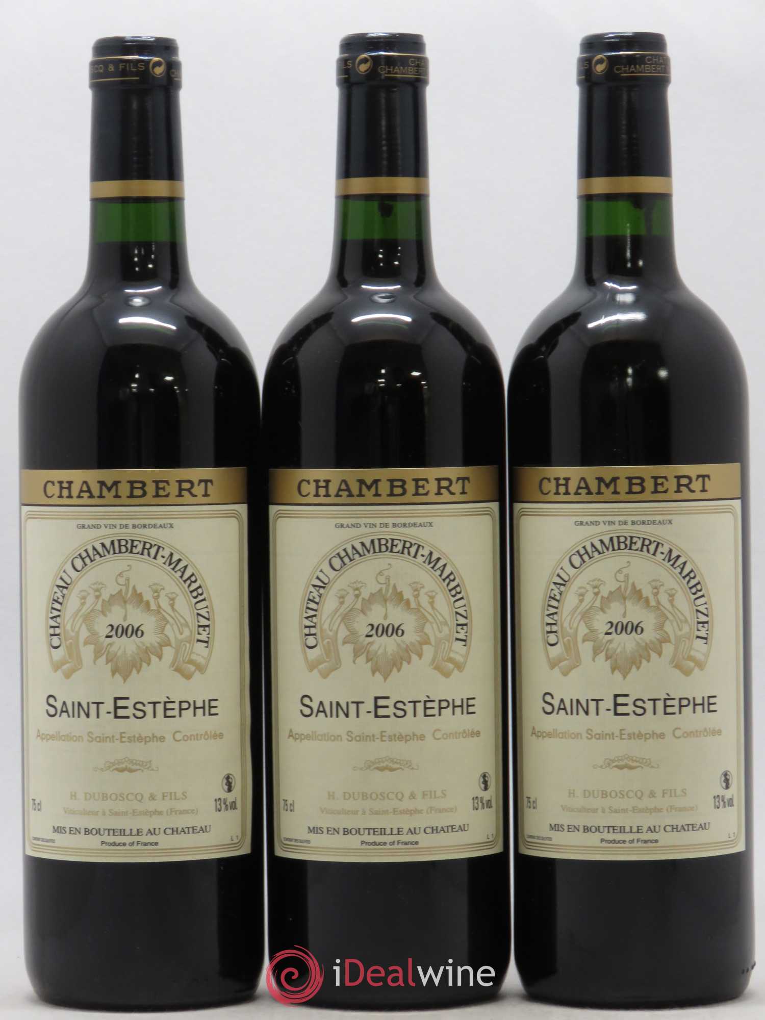Château Chambert-Marbuzet Cru Bourgeois  (sans prix de réserve) (sans prix de réserve) 2006 - Lot de 5 bouteilles - 1