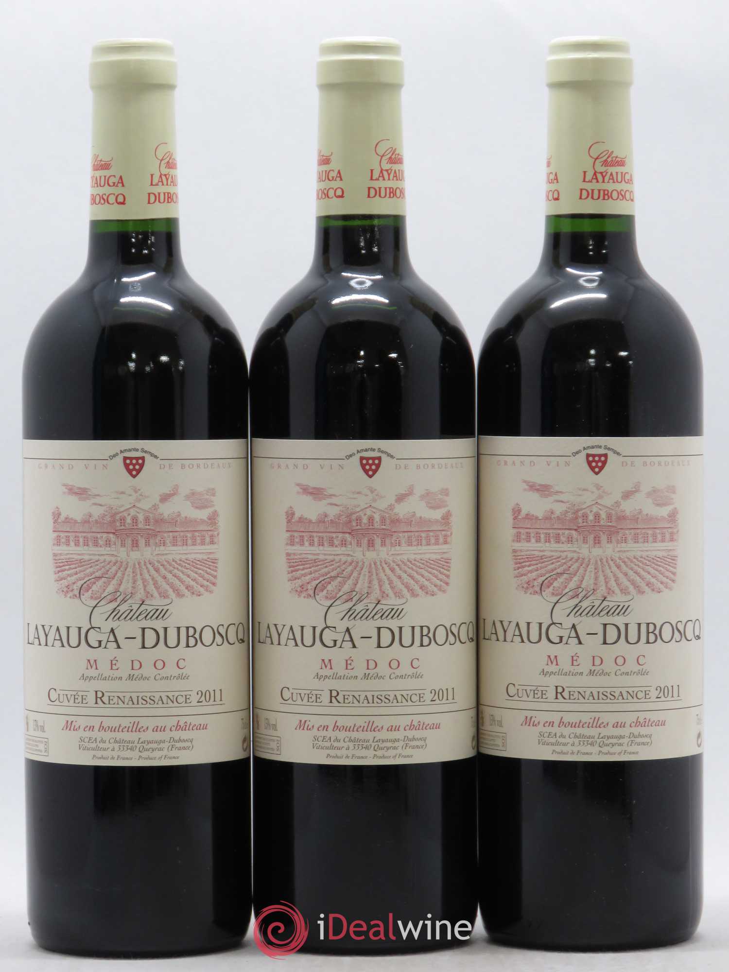 Médoc Château Layauga Duboscq cuvée Renaissance (no reserve) (no reserve) 2011 - Lot of 12 bottles - 3