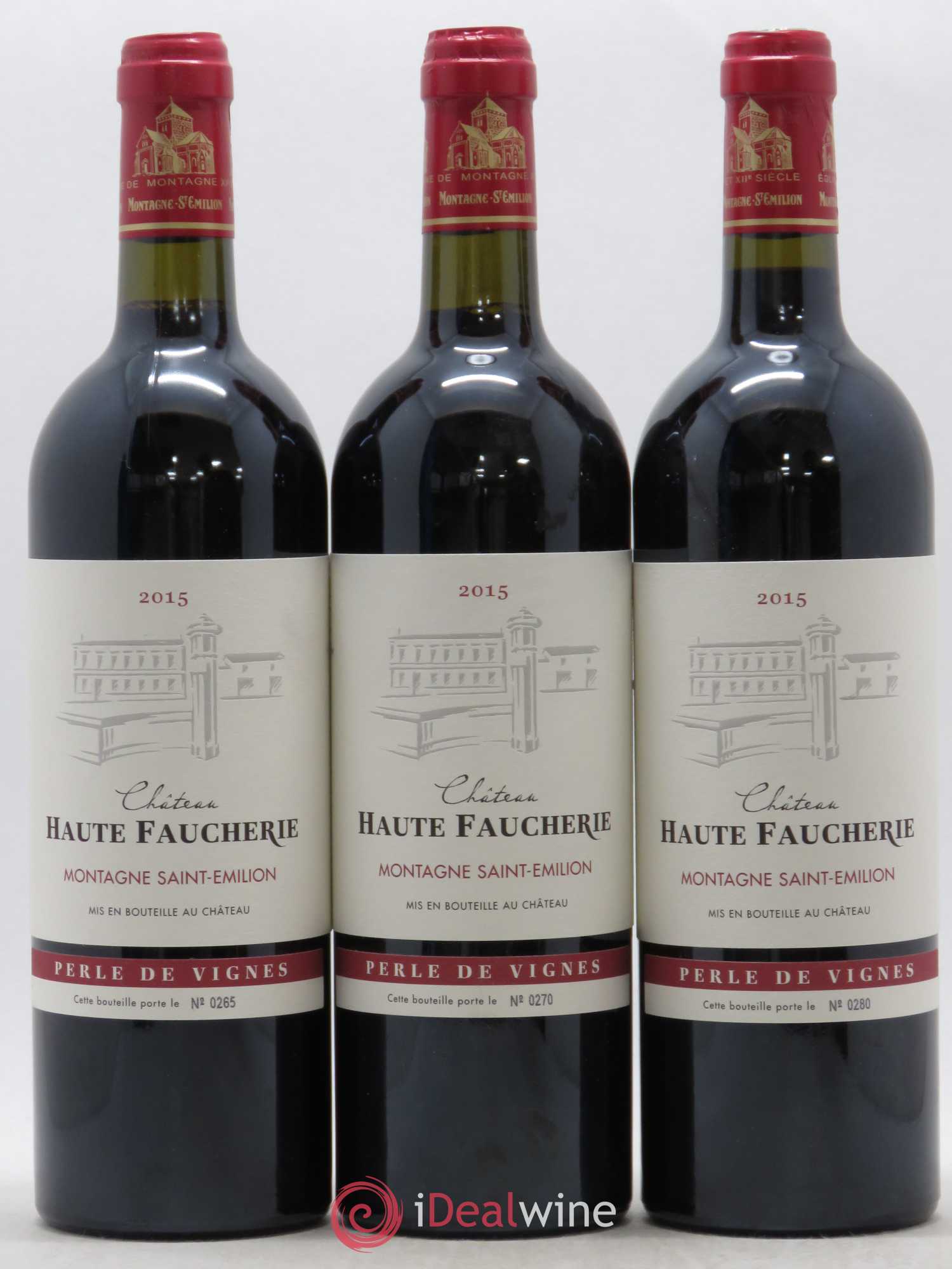 Montagne Saint-Émilion Château Haute Faucherie (sans prix de réserve) Perle de Vignes 2015 - Posten von 12 Flaschen - 1