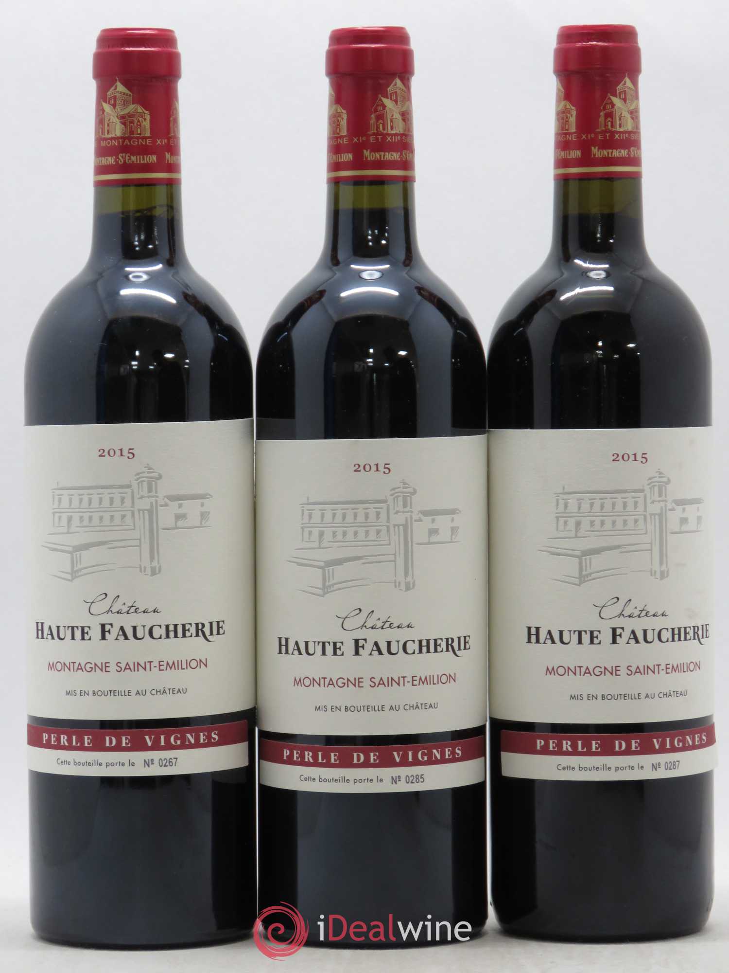 Montagne Saint-Émilion Château Haute Faucherie (sans prix de réserve) Perle de Vignes 2015 - Posten von 12 Flaschen - 3