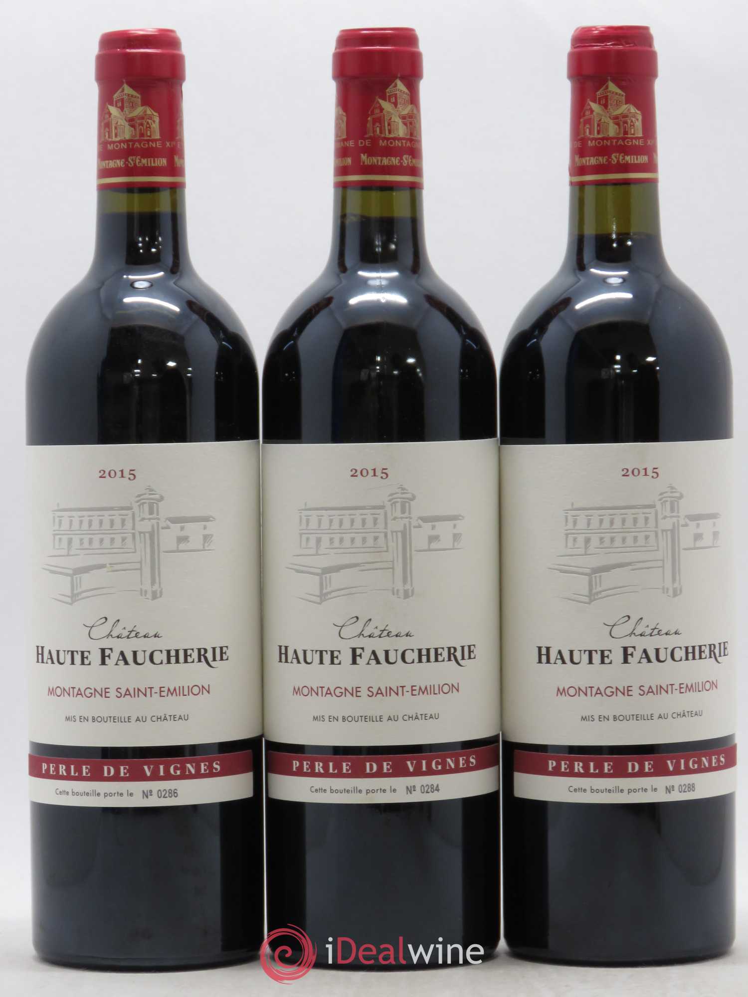 Montagne Saint-Émilion Château Haute Faucherie (sans prix de réserve) Perle de Vignes 2015 - Posten von 12 Flaschen - 4