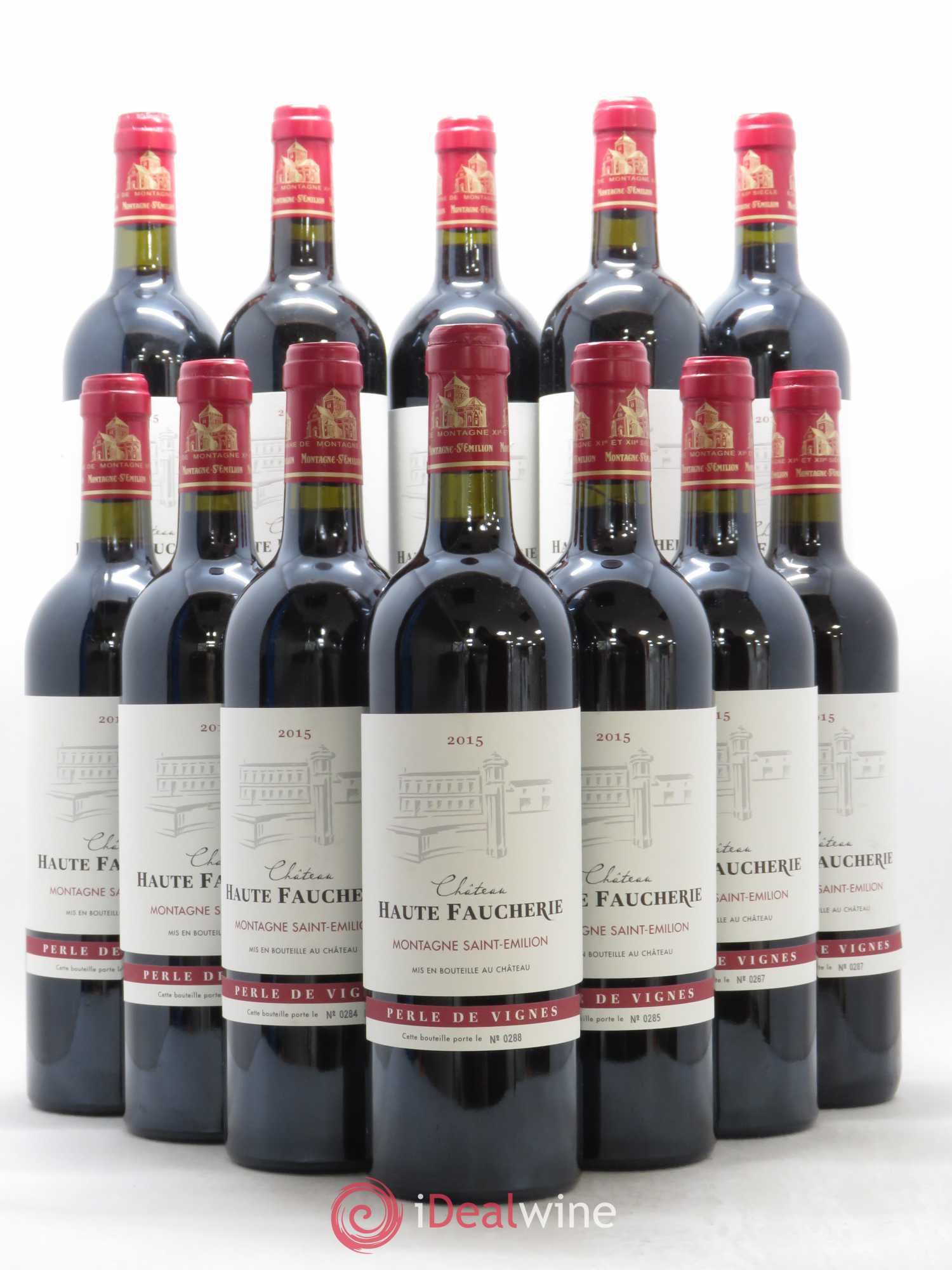 Montagne Saint-Émilion Château Haute Faucherie (sans prix de réserve) Perle de Vignes 2015 - Posten von 12 Flaschen - 0