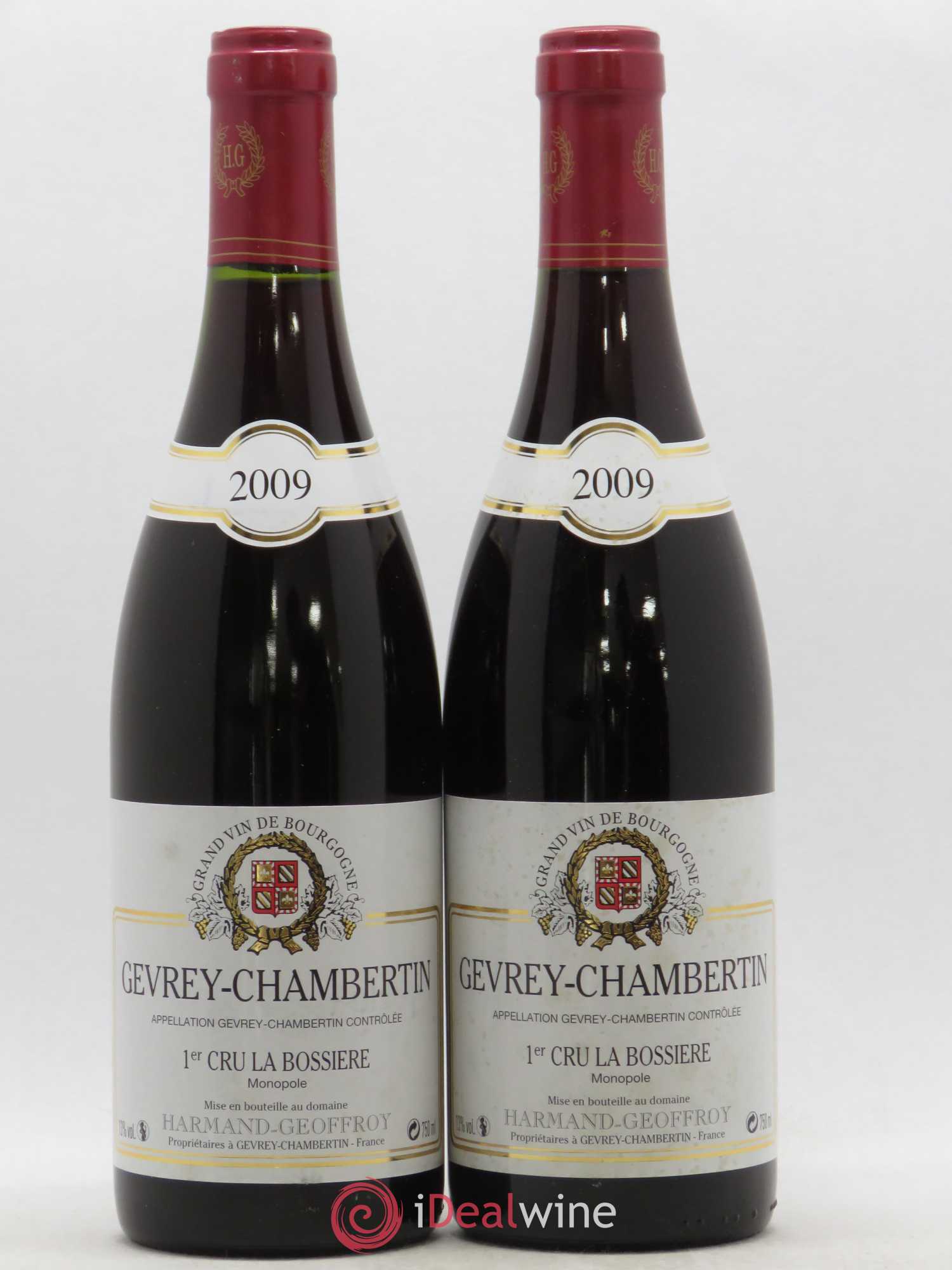 Gevrey-Chambertin 1er Cru La Bossière Harmand-Geoffroy (Domaine) 2009 - Lot de 2 bouteilles - 0
