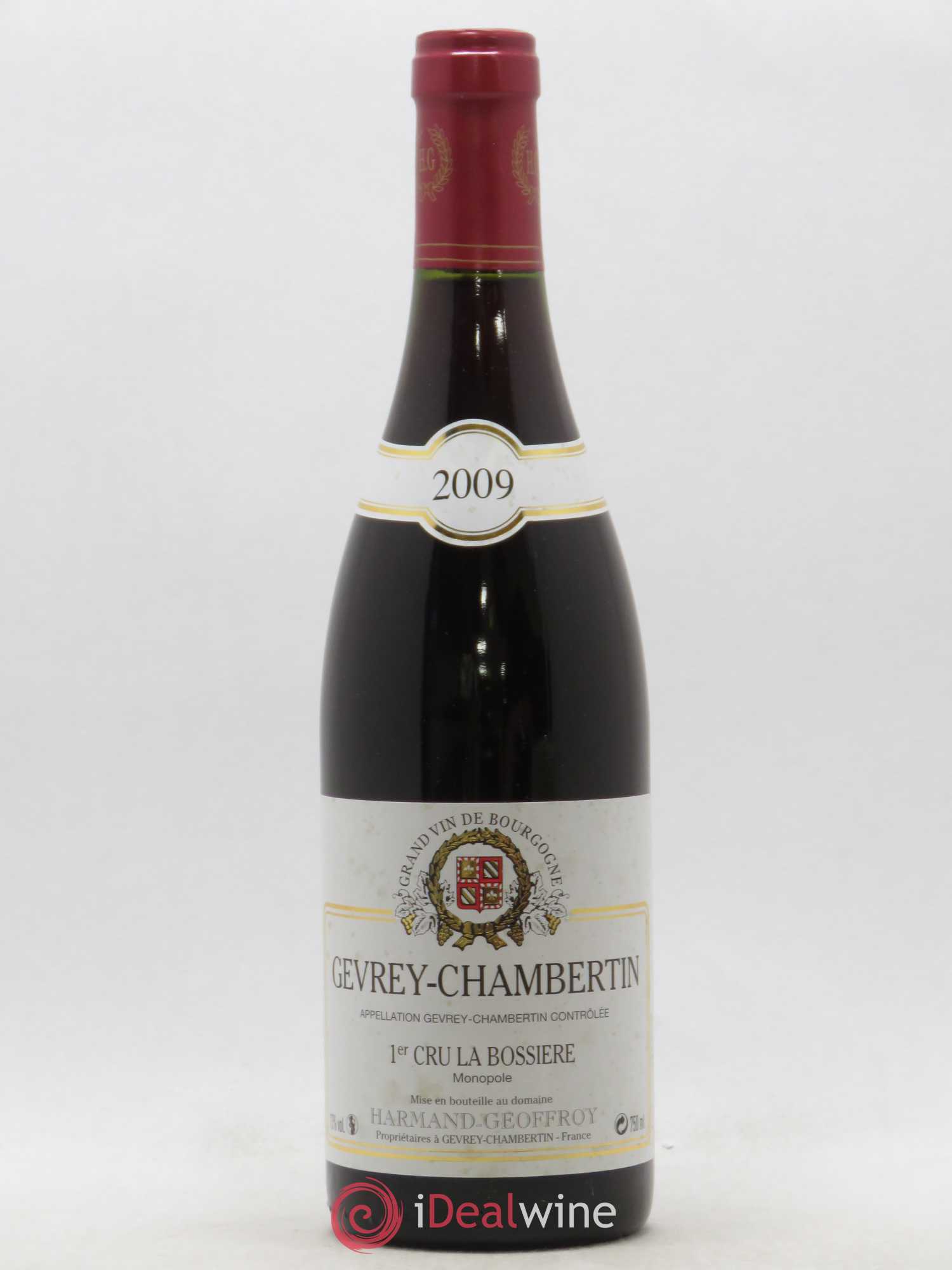 Gevrey-Chambertin 1er Cru La Bossière Harmand-Geoffroy (Domaine) 2009 - Lot de 1 bouteille - 0