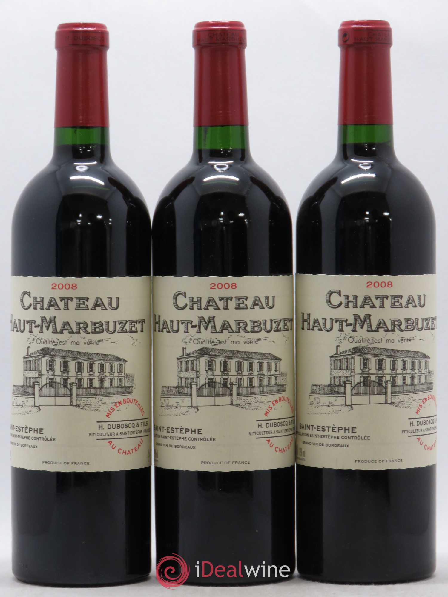 Château Haut Marbuzet 2008 - Lot de 6 bouteilles - 1