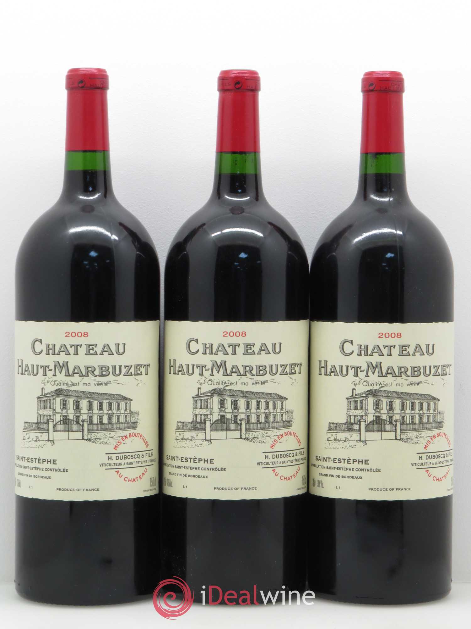 Château Haut Marbuzet 2008 - Lot de 6 magnums - 2