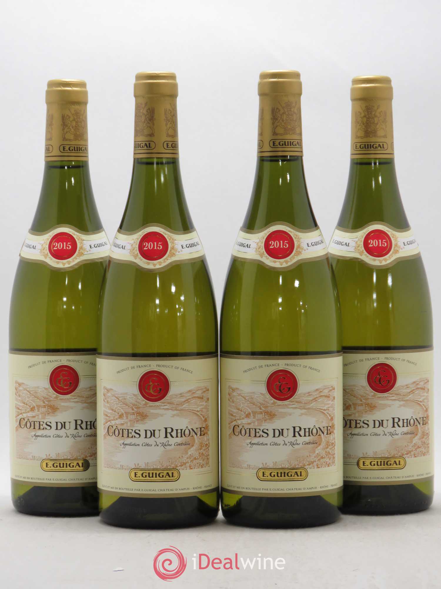 Côtes-du-Rhône Guigal (sans prix de réserve) 2015 - Lot de 4 bouteilles - 0