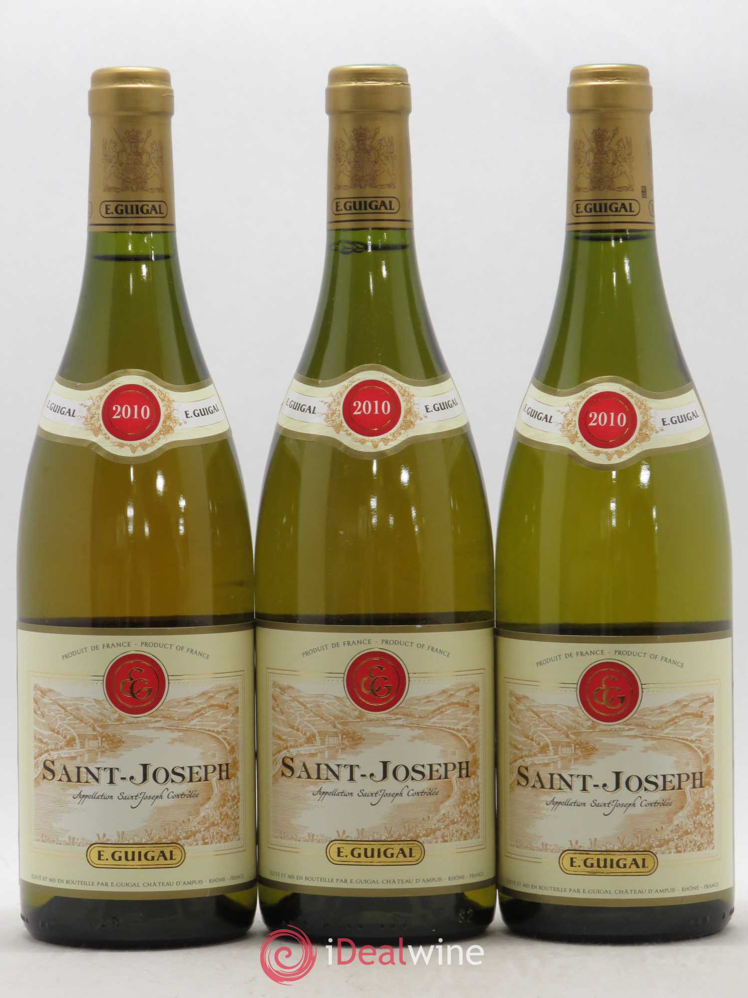 Saint-Joseph Guigal (sans prix de réserve) 2010 - Lot de 3 bouteilles - 0