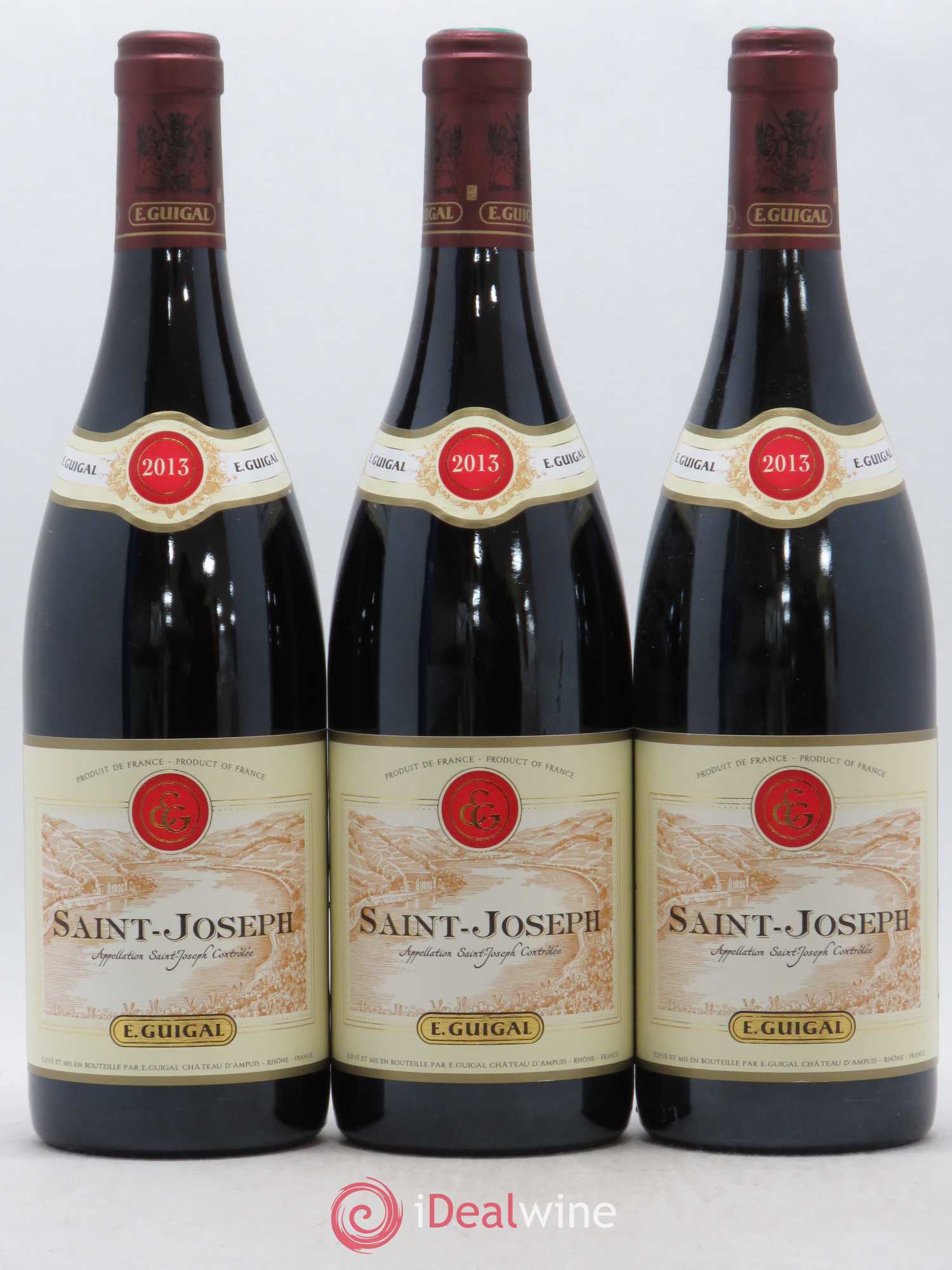 Saint-Joseph Guigal (sans prix de réserve) 2013 - Lot de 3 bouteilles - 0