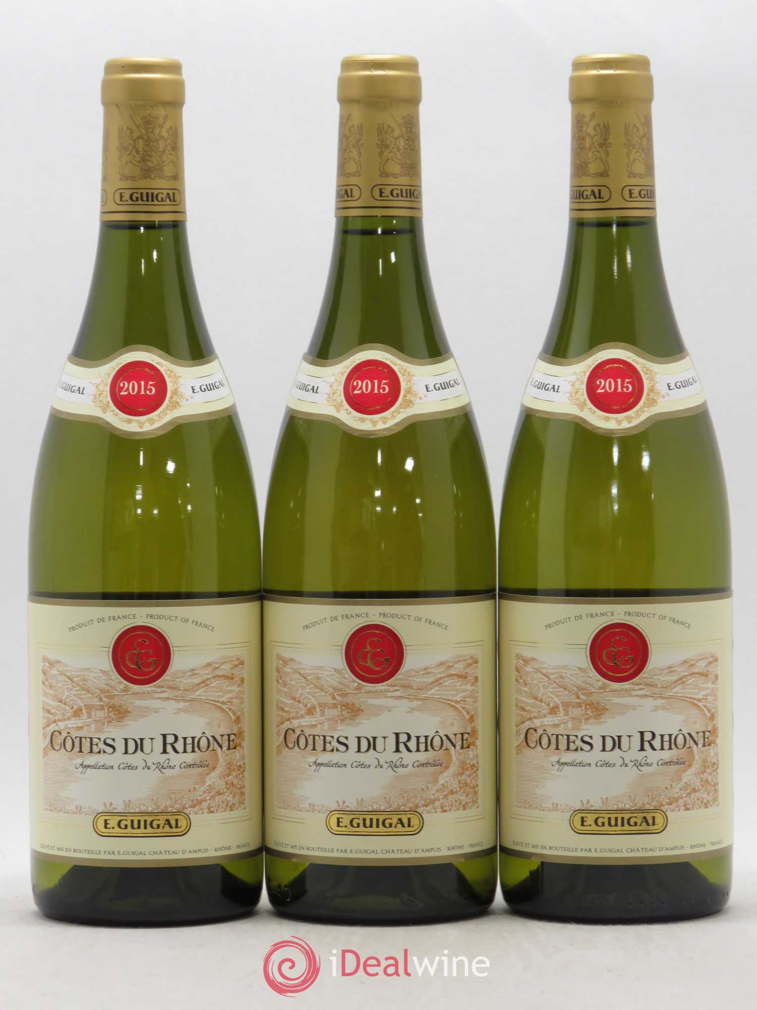 Côtes-du-Rhône Guigal (sans prix de réserve) 2015 - Lot de 5 bouteilles - 1