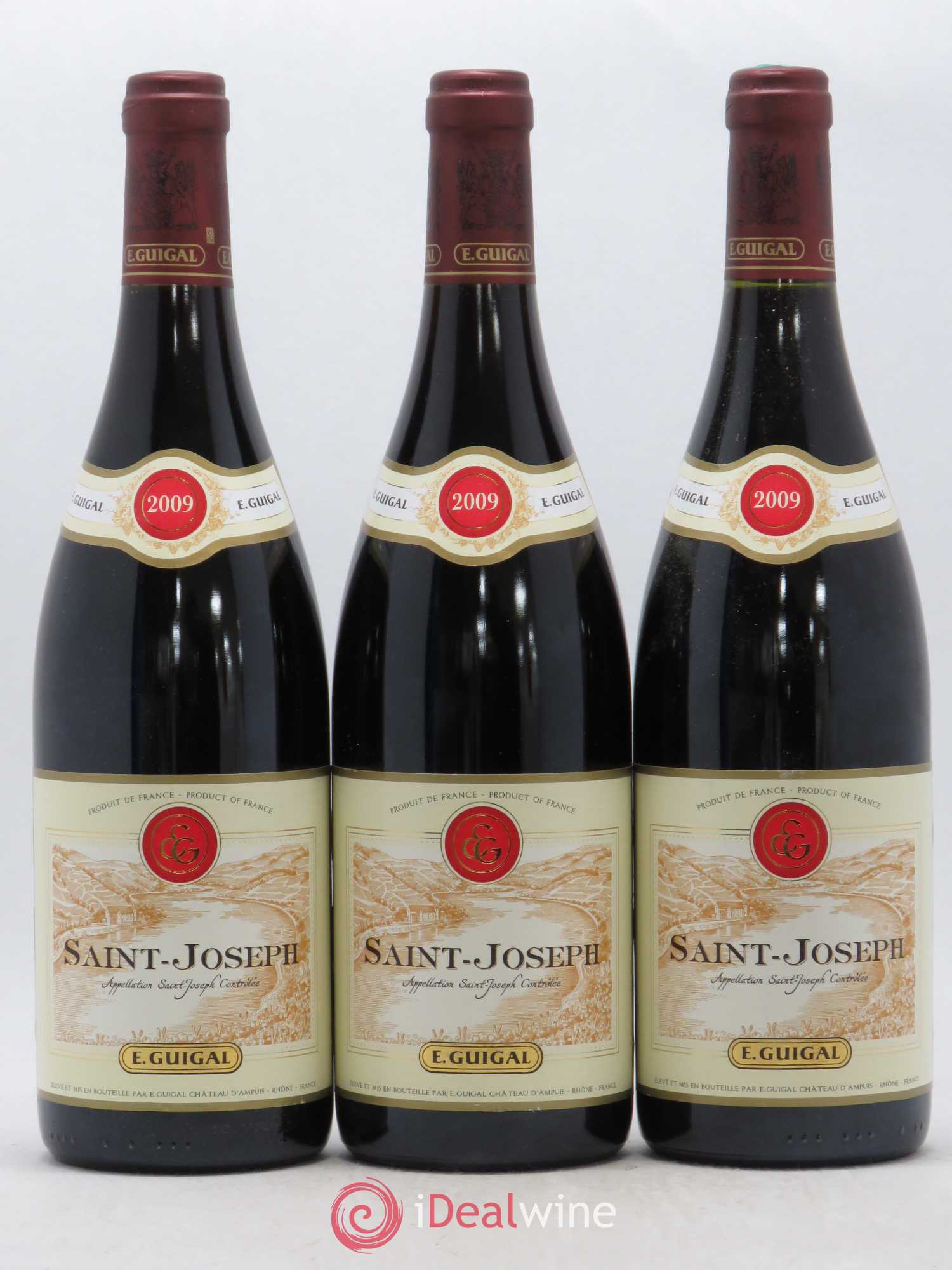 Saint-Joseph Guigal (sans prix de réserve) 2009 - Lot de 3 bouteilles - 0