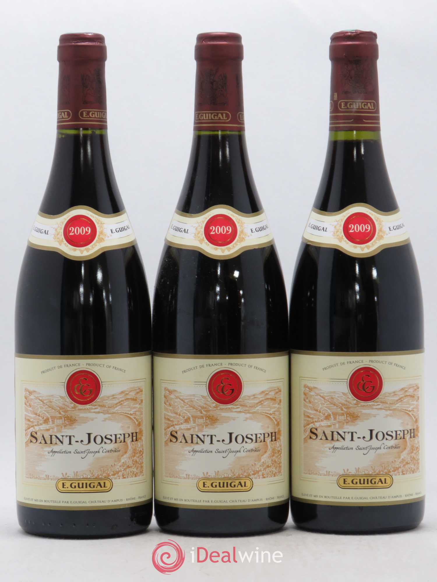 Saint-Joseph Guigal (sans prix de réserve) 2009 - Lot de 3 bouteilles - 0