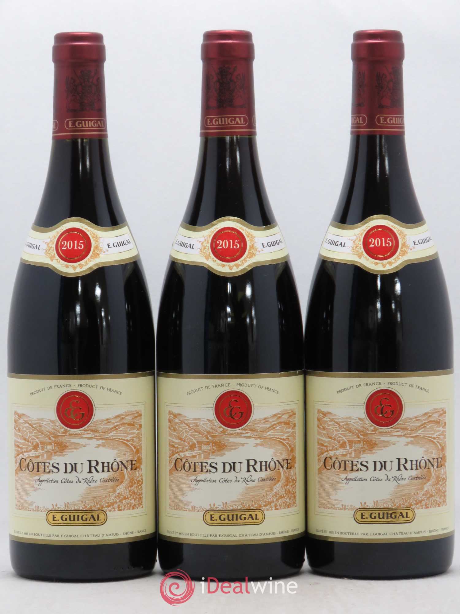 Côtes-du-Rhône Guigal (sans prix de réserve) 2015 - Lot de 6 bouteilles - 1
