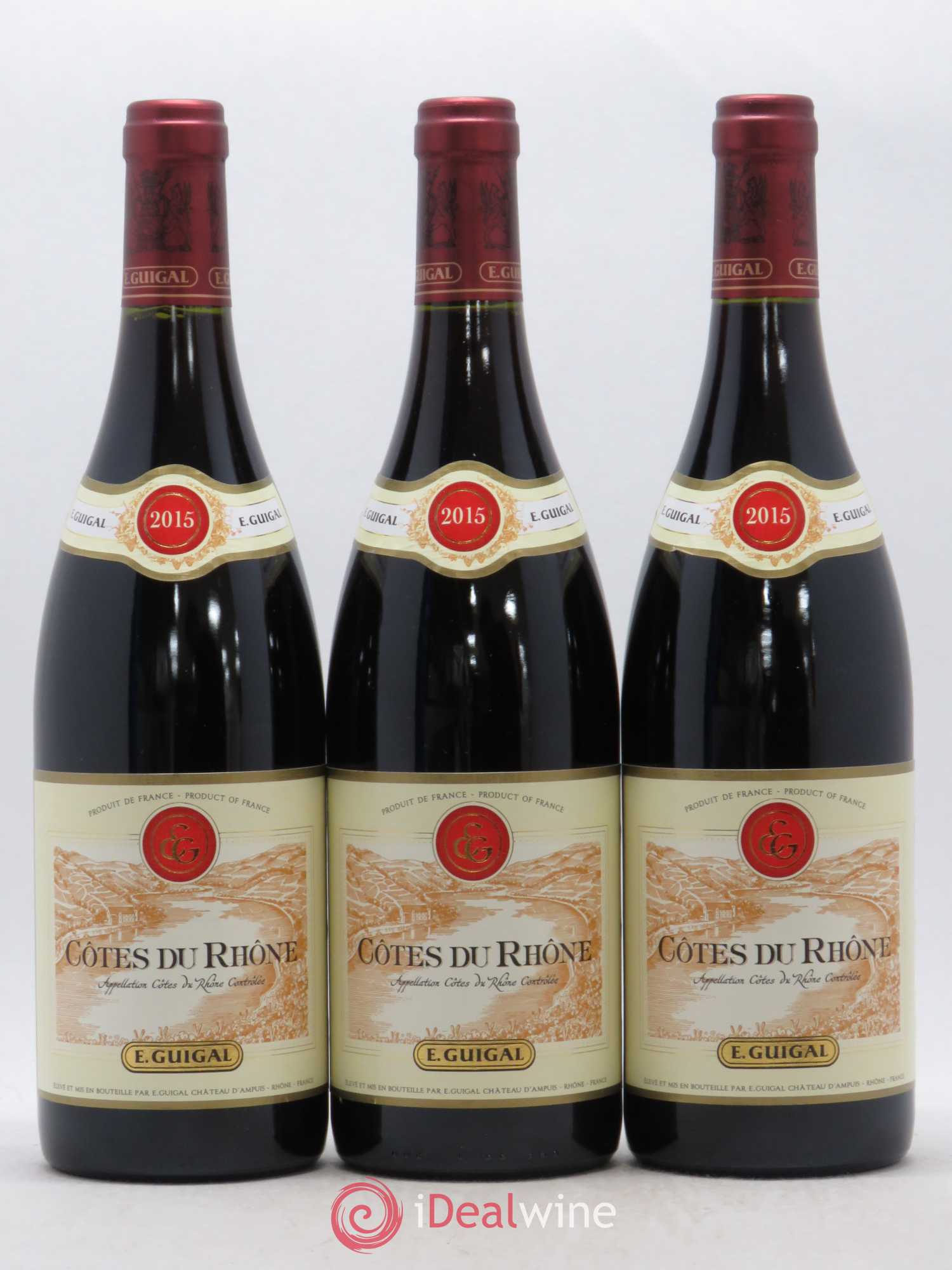 Côtes-du-Rhône Guigal (sans prix de réserve) 2015 - Lot de 6 bouteilles - 1