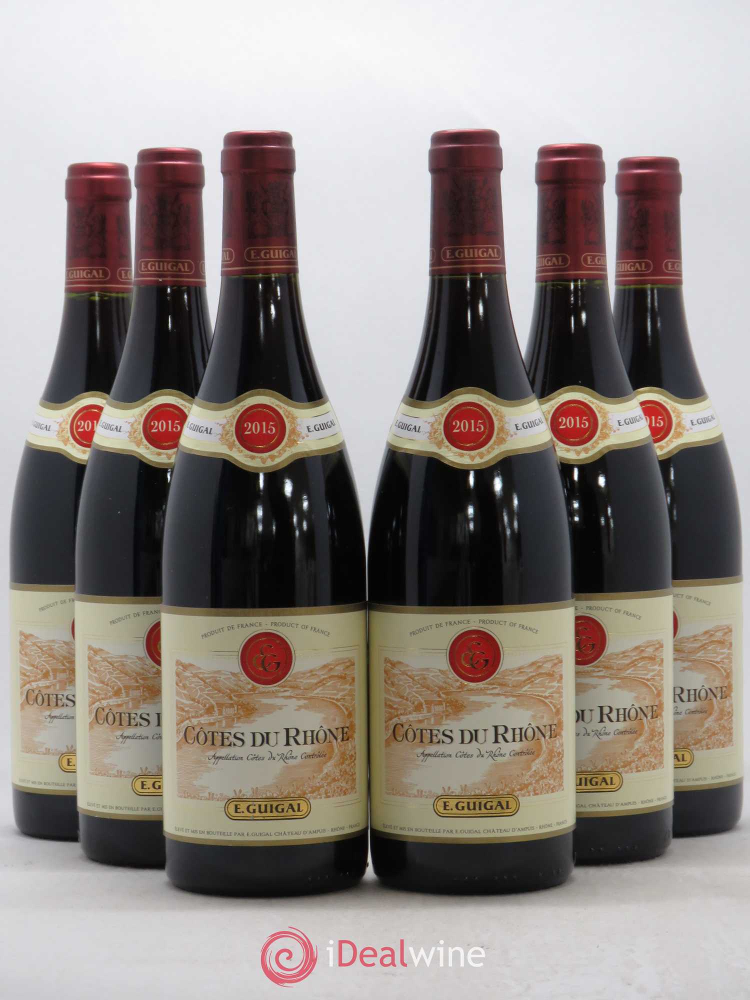 Côtes-du-Rhône Guigal (sans prix de réserve) 2015 - Lot de 6 bouteilles - 0