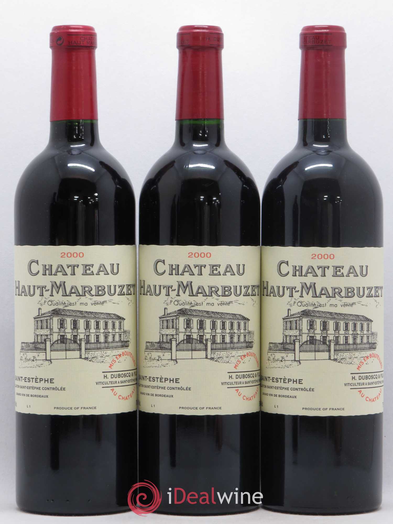 Château Haut Marbuzet 2000 - Lot de 12 bouteilles - 1