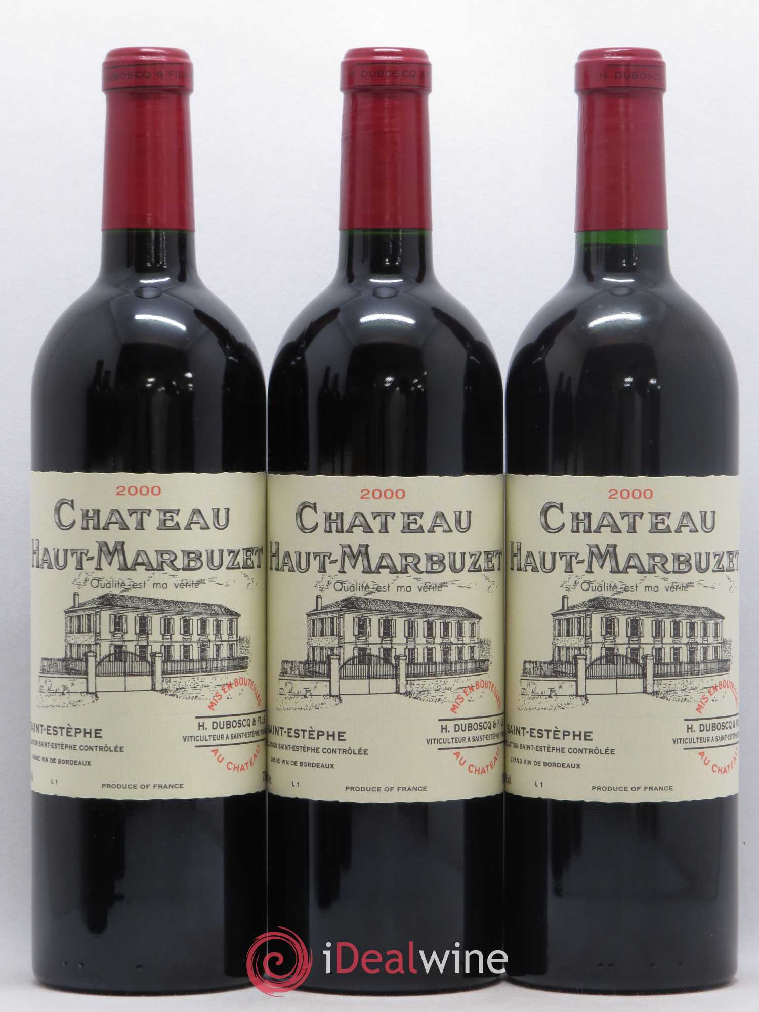 Château Haut Marbuzet 2000 - Lot de 12 bouteilles - 2