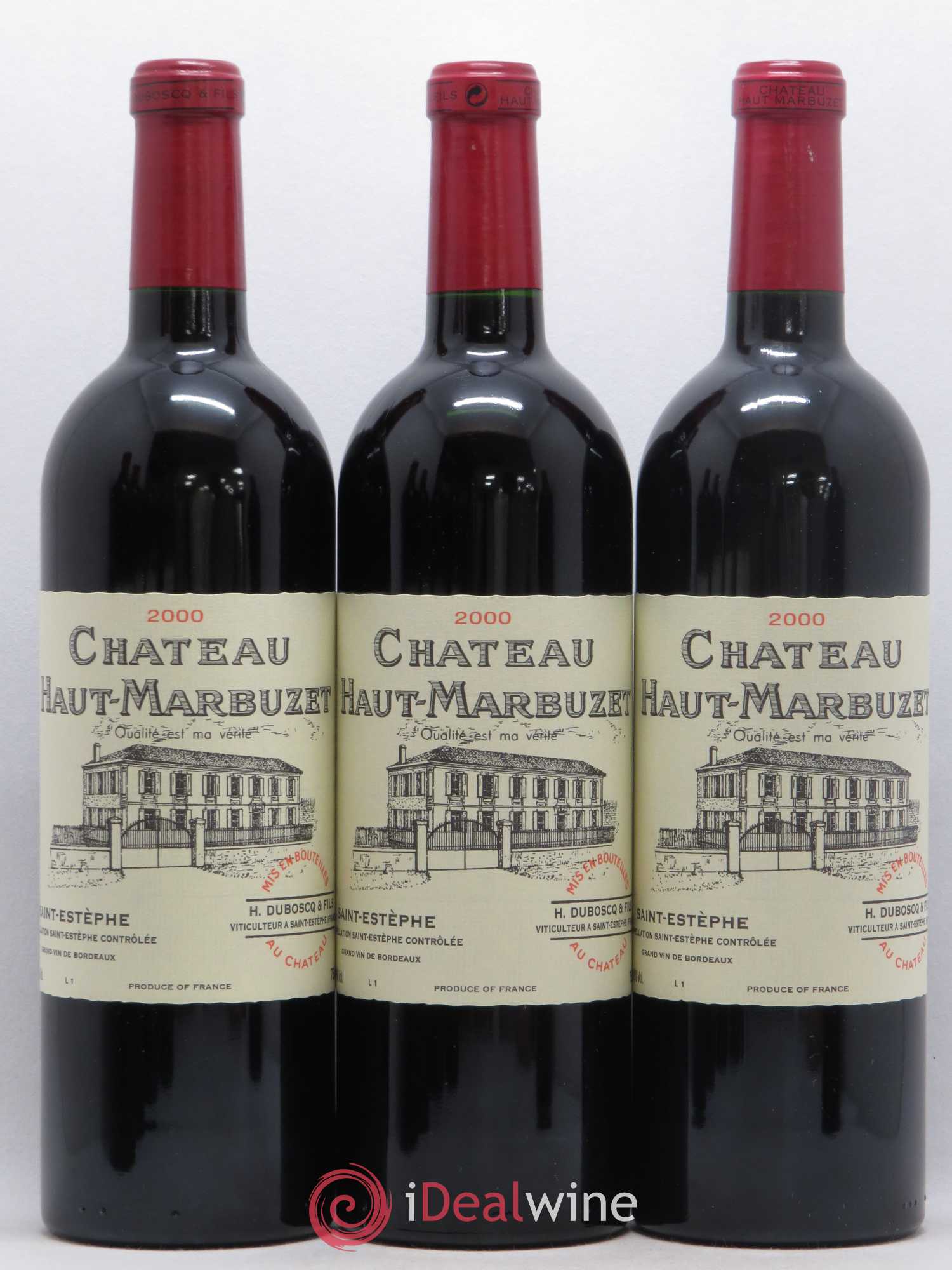Château Haut Marbuzet 2000 - Lot de 12 bouteilles - 3