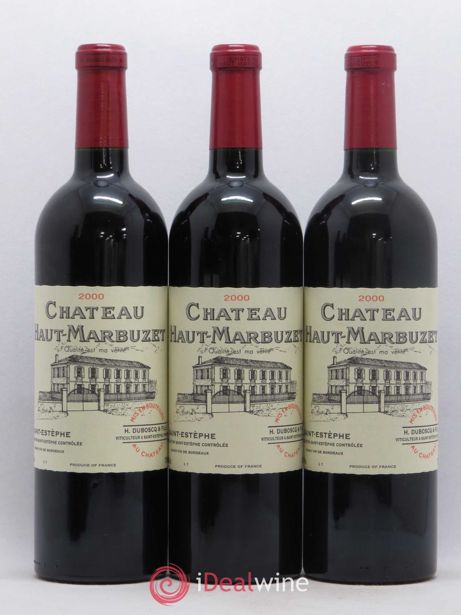 Château Haut Marbuzet 2000 - Lot de 12 bouteilles - 1