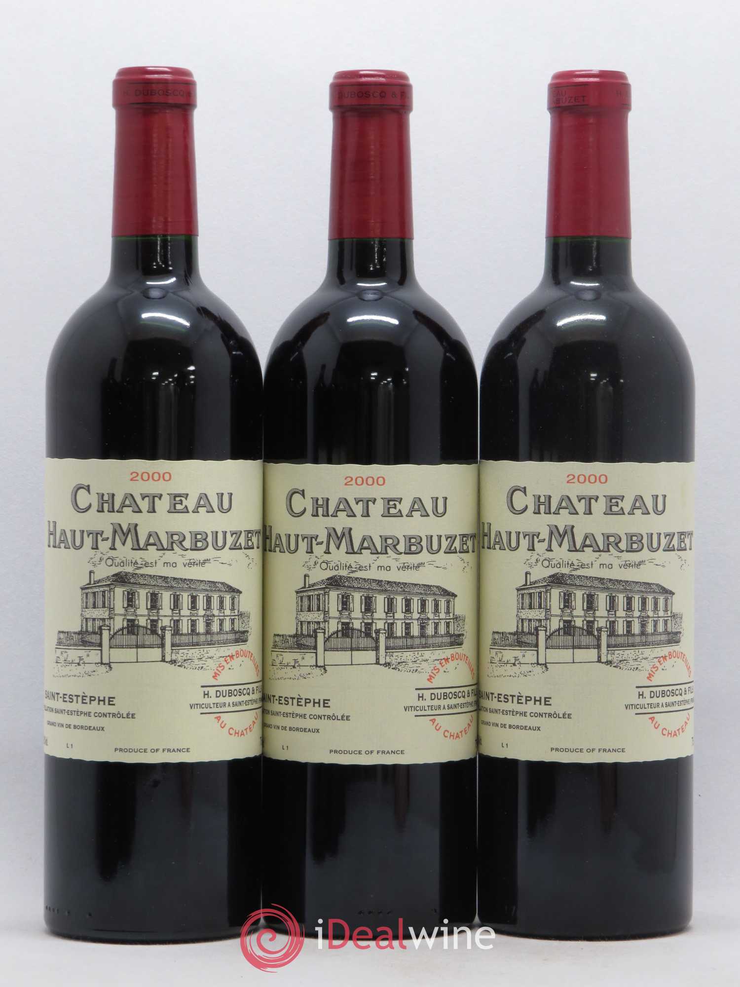Château Haut Marbuzet 2000 - Lot de 12 bouteilles - 2