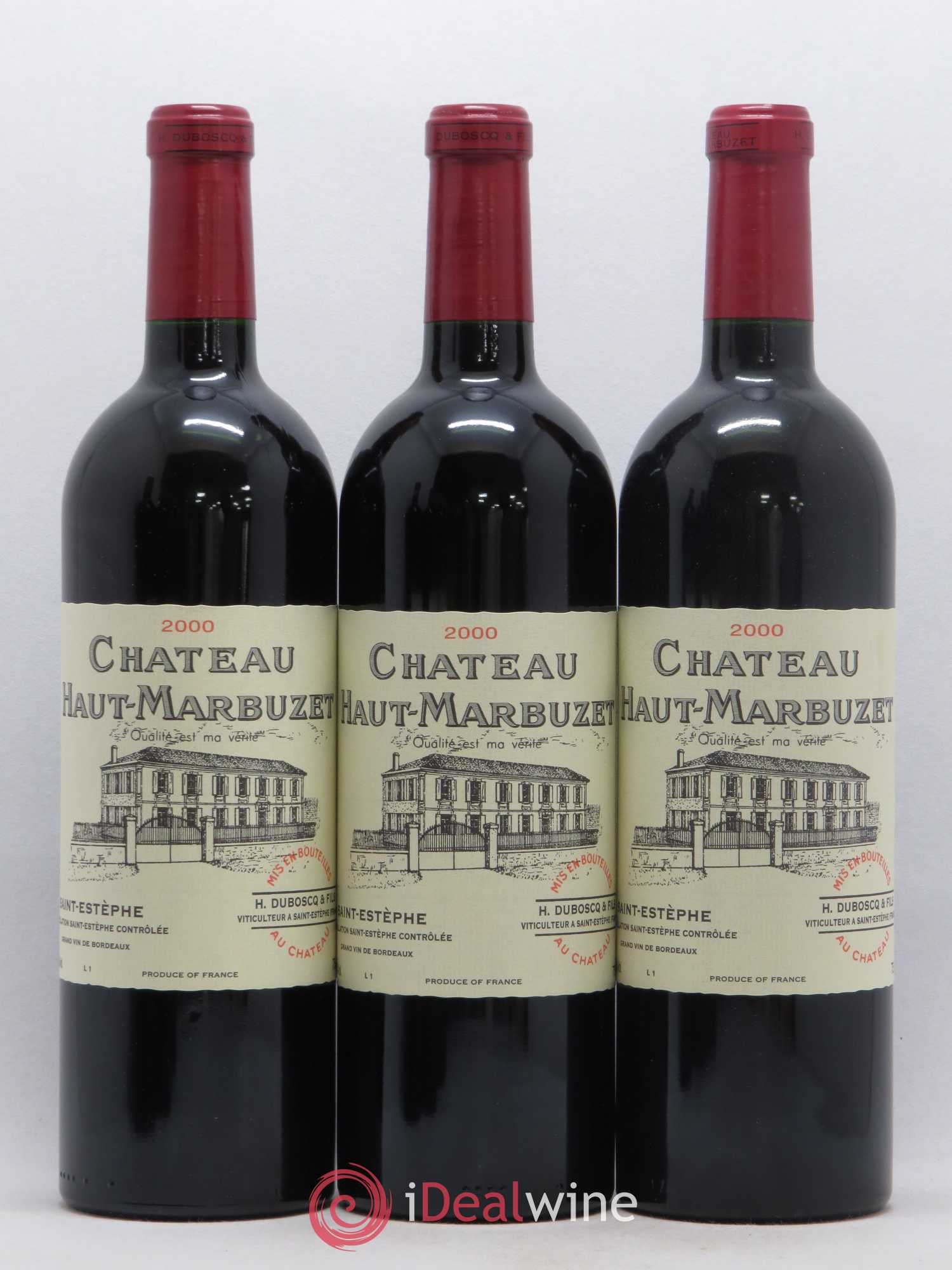 Château Haut Marbuzet 2000 - Lot de 12 bouteilles - 3