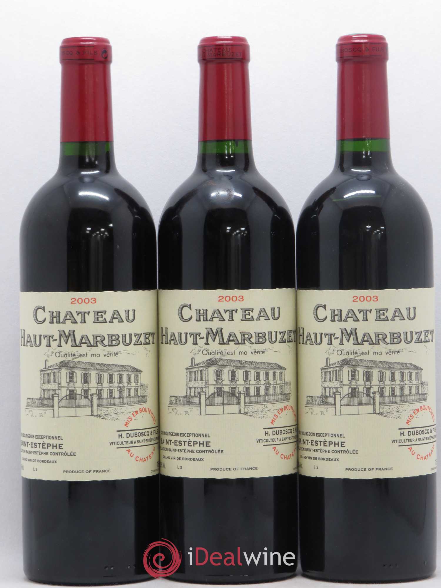 Château Haut Marbuzet 2003 - Lot de 12 bouteilles - 3