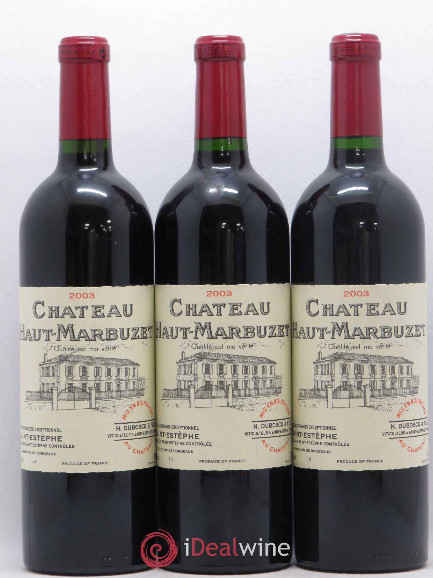 Château Haut Marbuzet 2003 - Lot de 12 bouteilles - 4