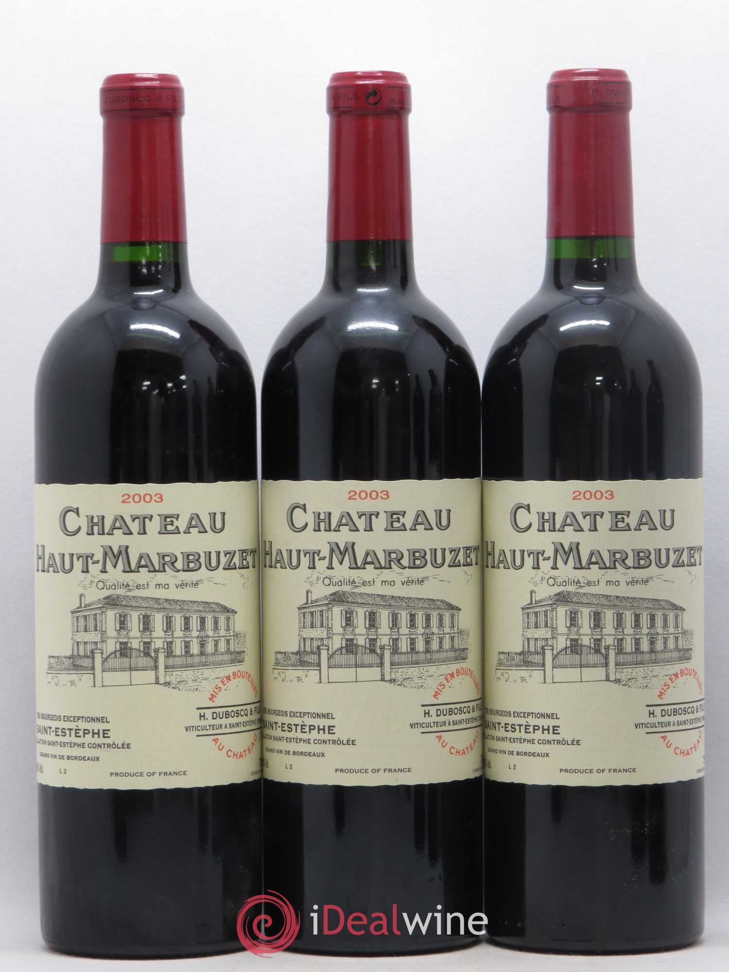 Château Haut Marbuzet 2003 - Lot de 12 bouteilles - 3