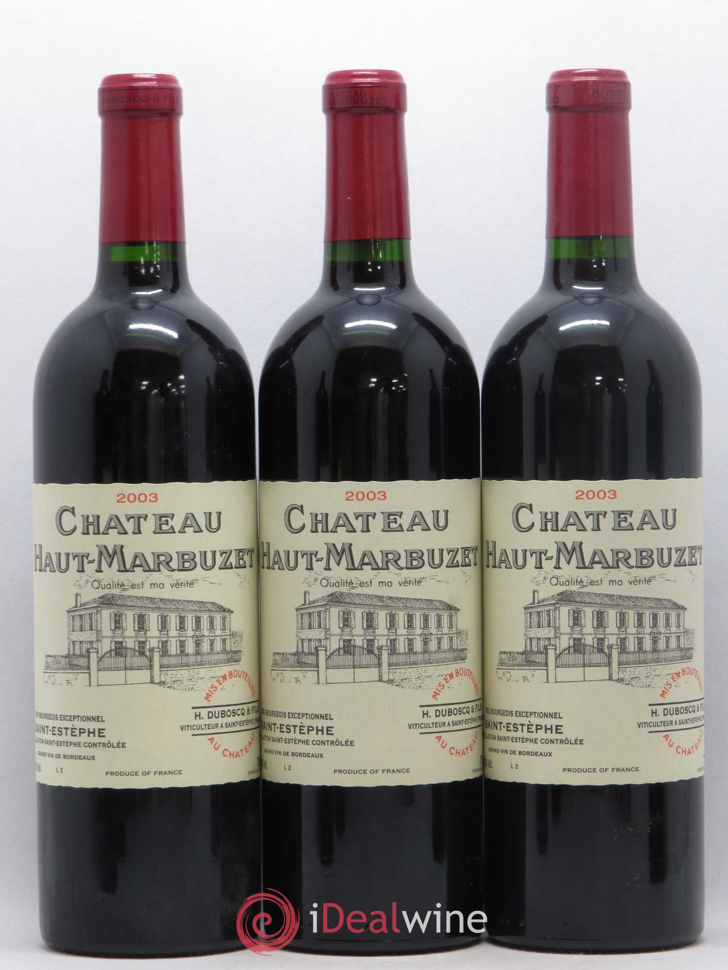 Château Haut Marbuzet 2003 - Lot de 12 bouteilles - 4