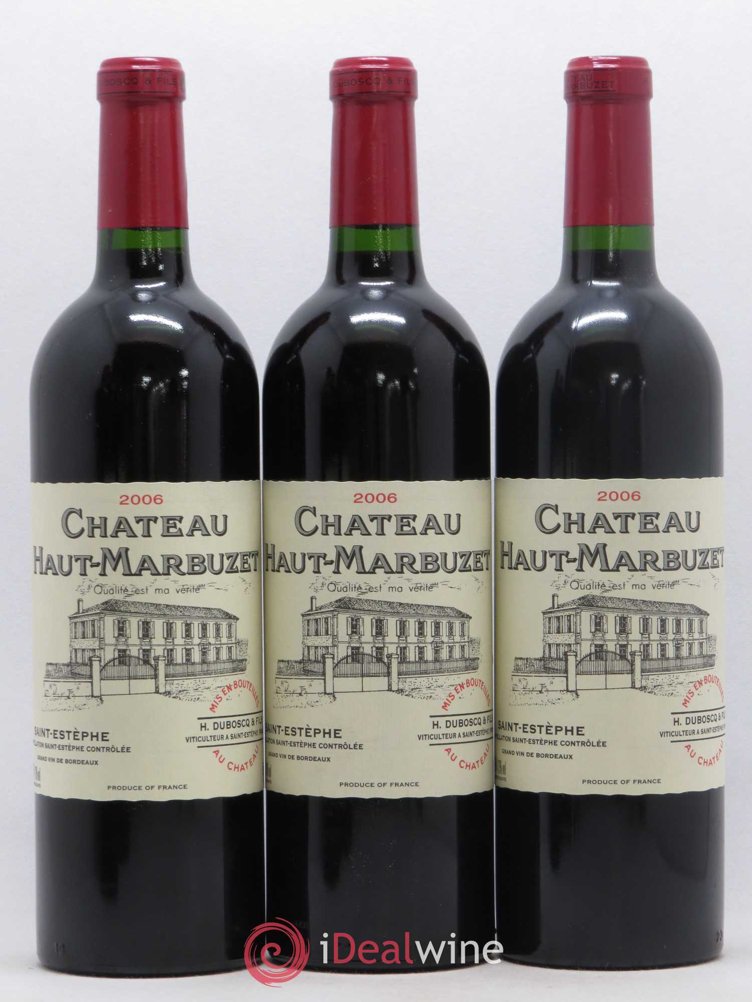 Château Haut Marbuzet 2006 - Lot de 12 bouteilles - 1