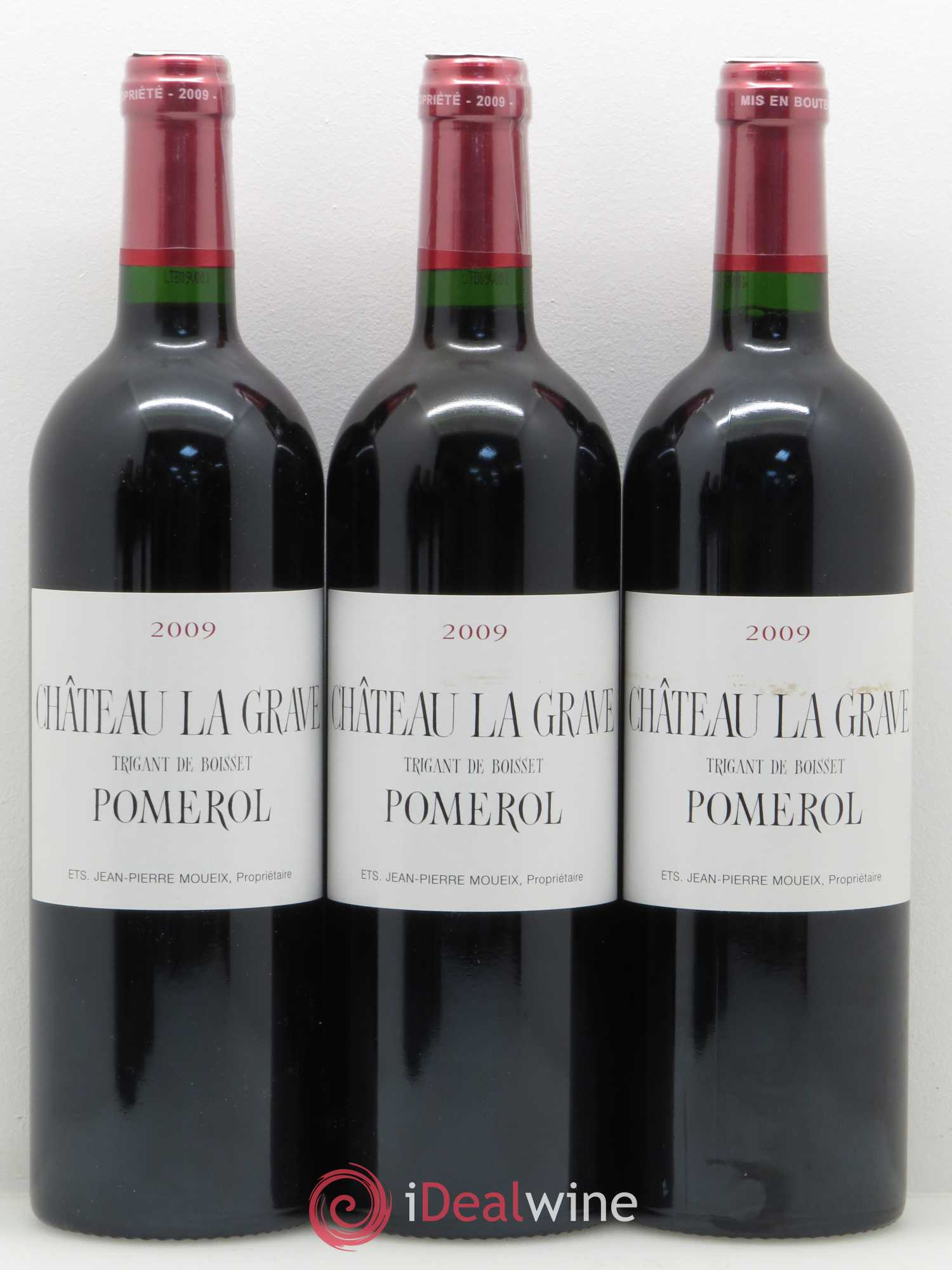 Château La Grave à Pomerol (Trigant de Boisset) 2009 - Lot de 12 bouteilles - 1
