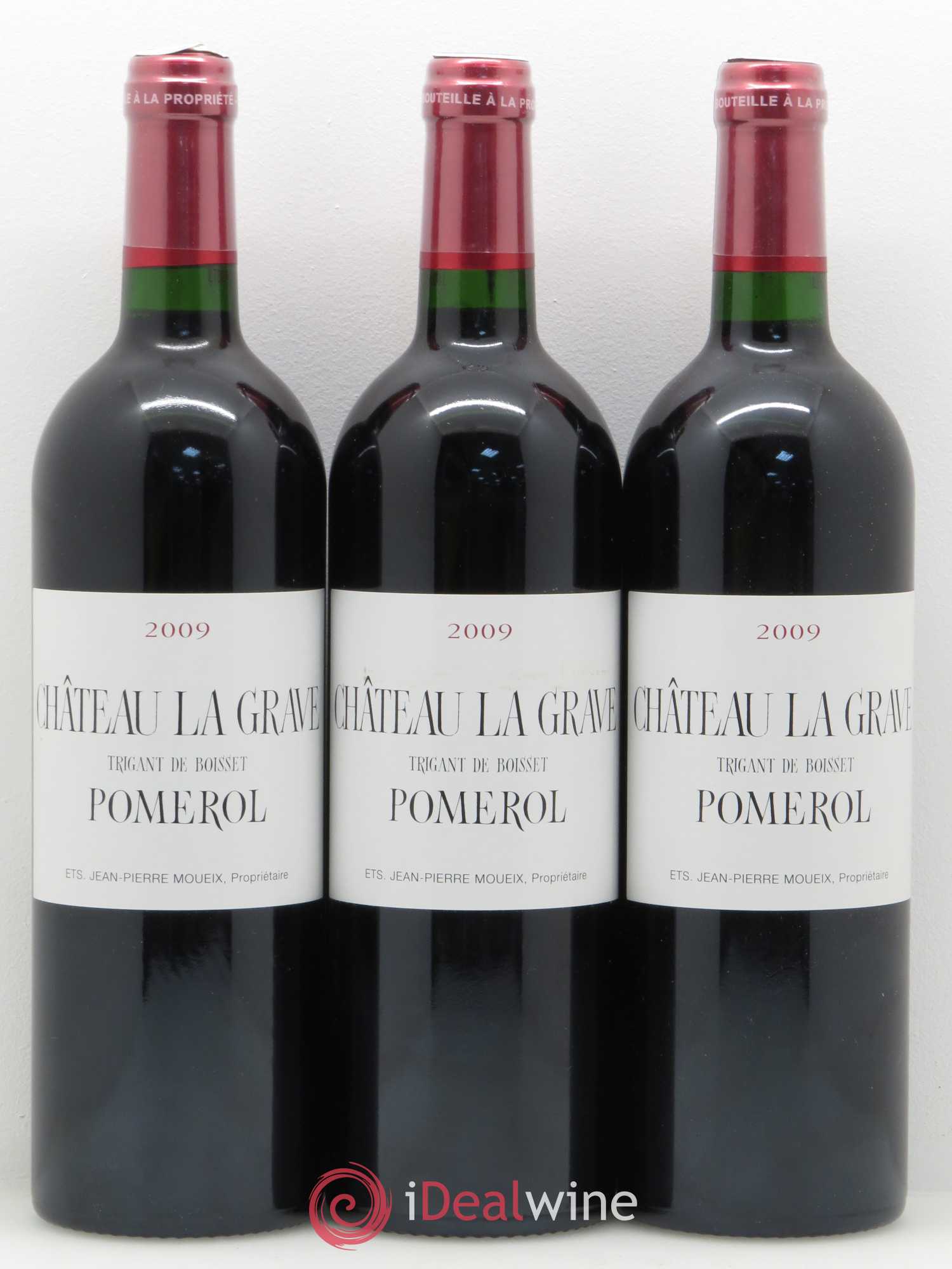 Château La Grave à Pomerol (Trigant de Boisset) 2009 - Lot de 12 bouteilles - 2