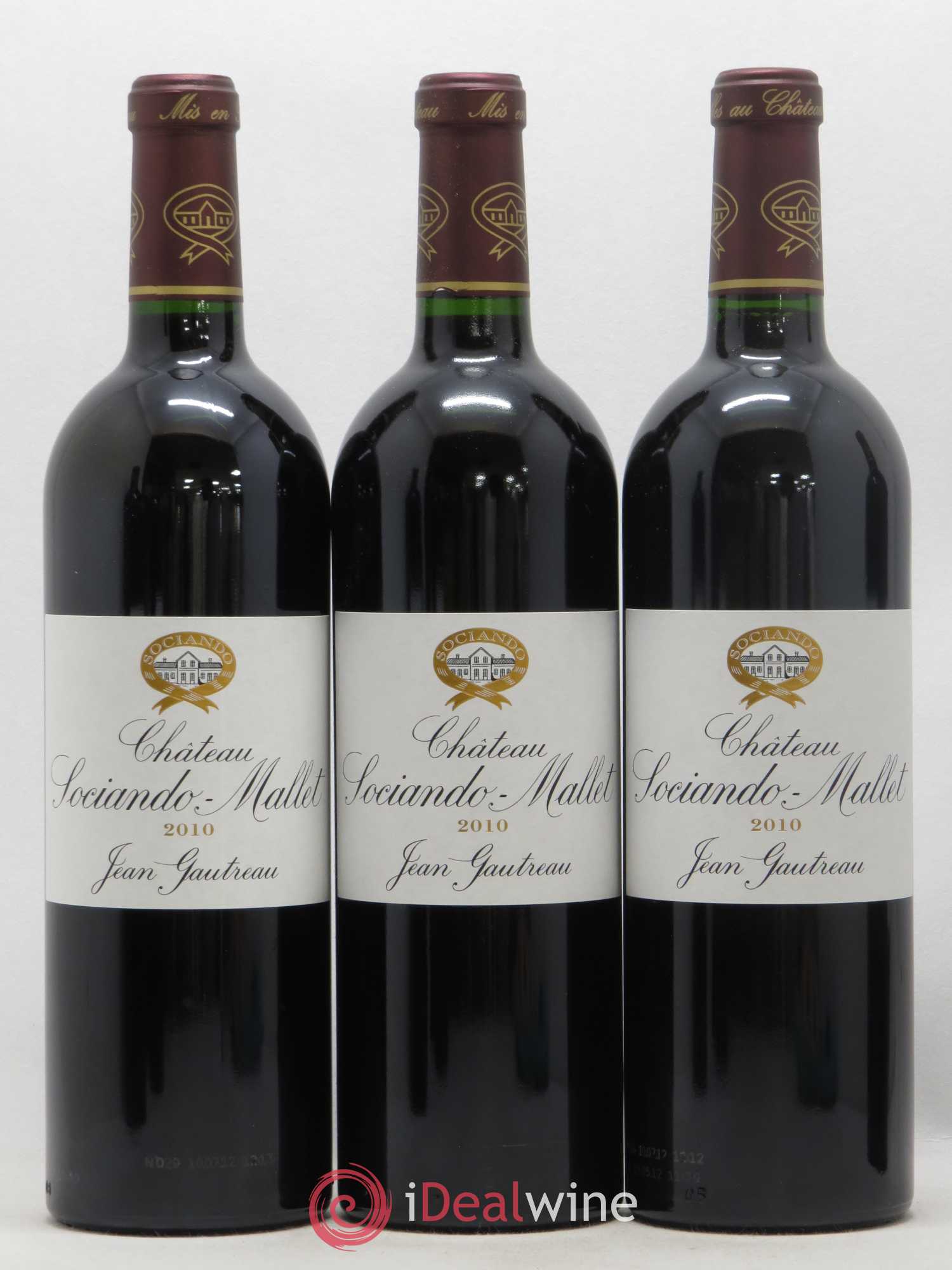 Château Sociando Mallet 2010 - Lot de 12 bouteilles - 1