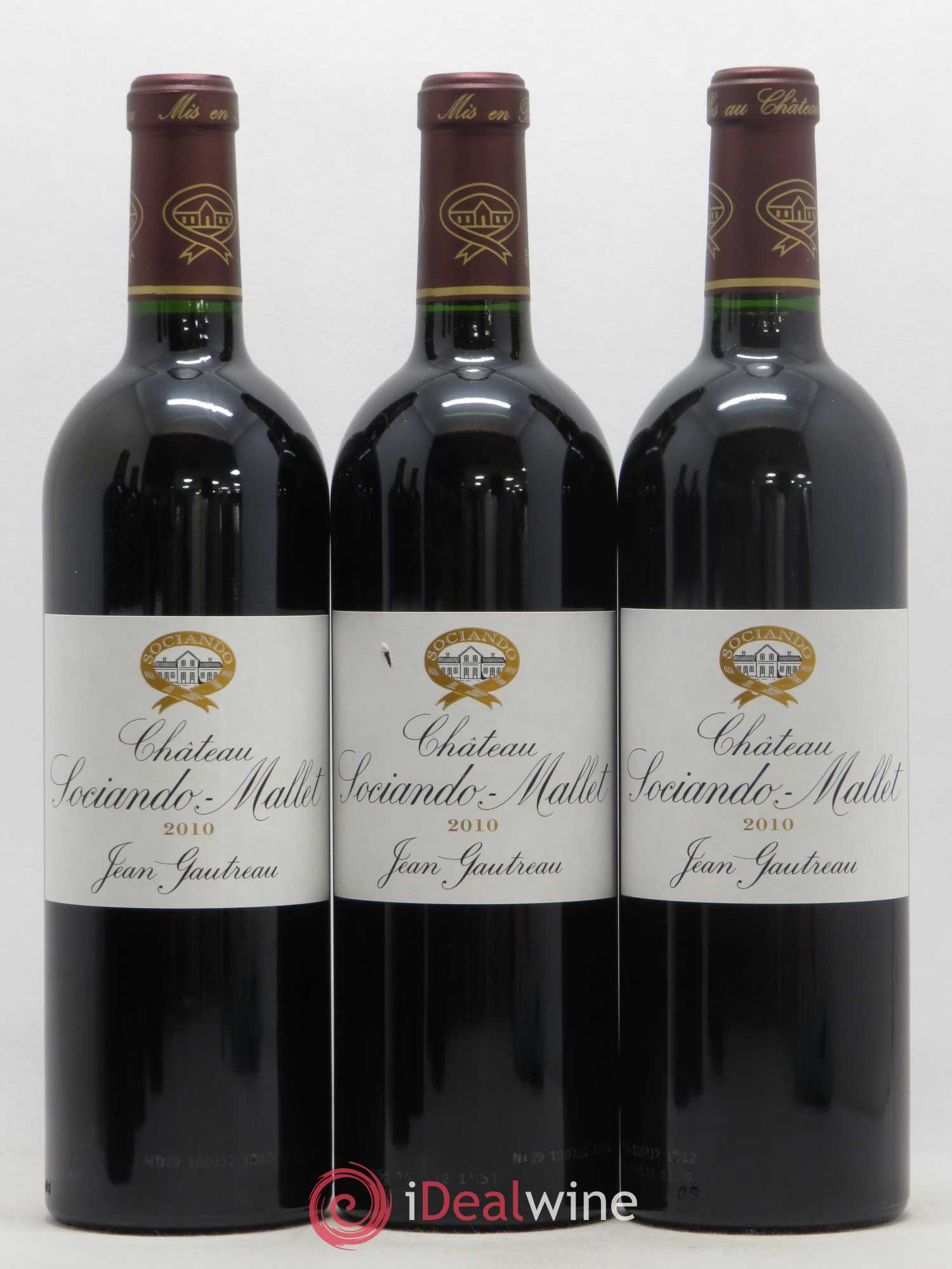 Château Sociando Mallet 2010 - Lot de 12 bouteilles - 2