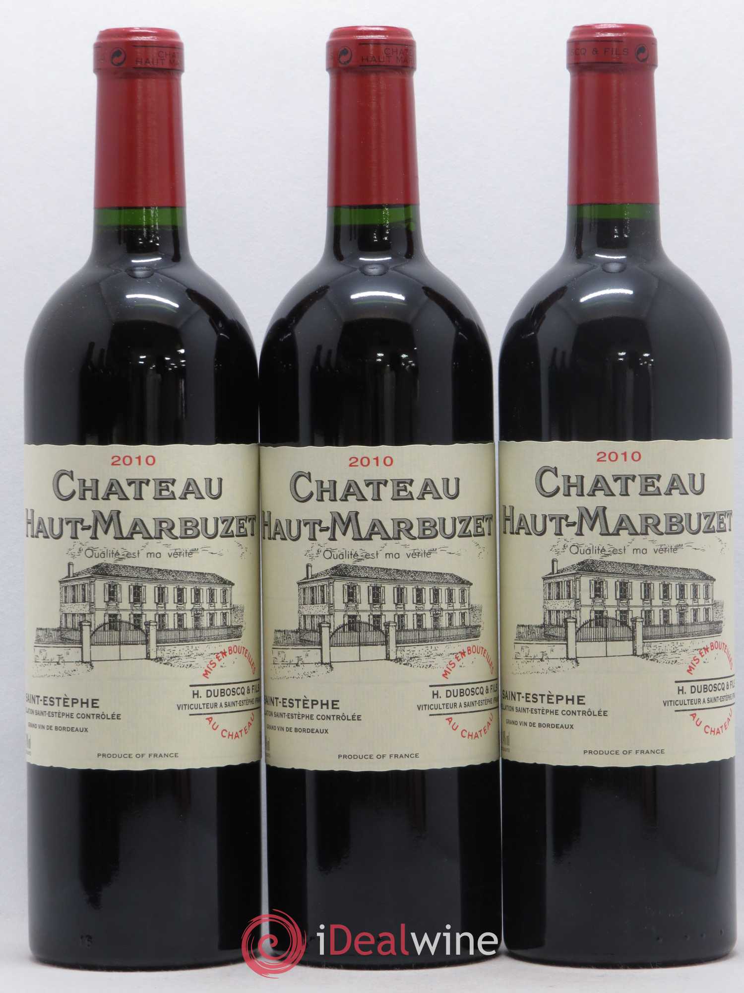 Château Haut Marbuzet 2010 - Lot de 12 bouteilles - 1