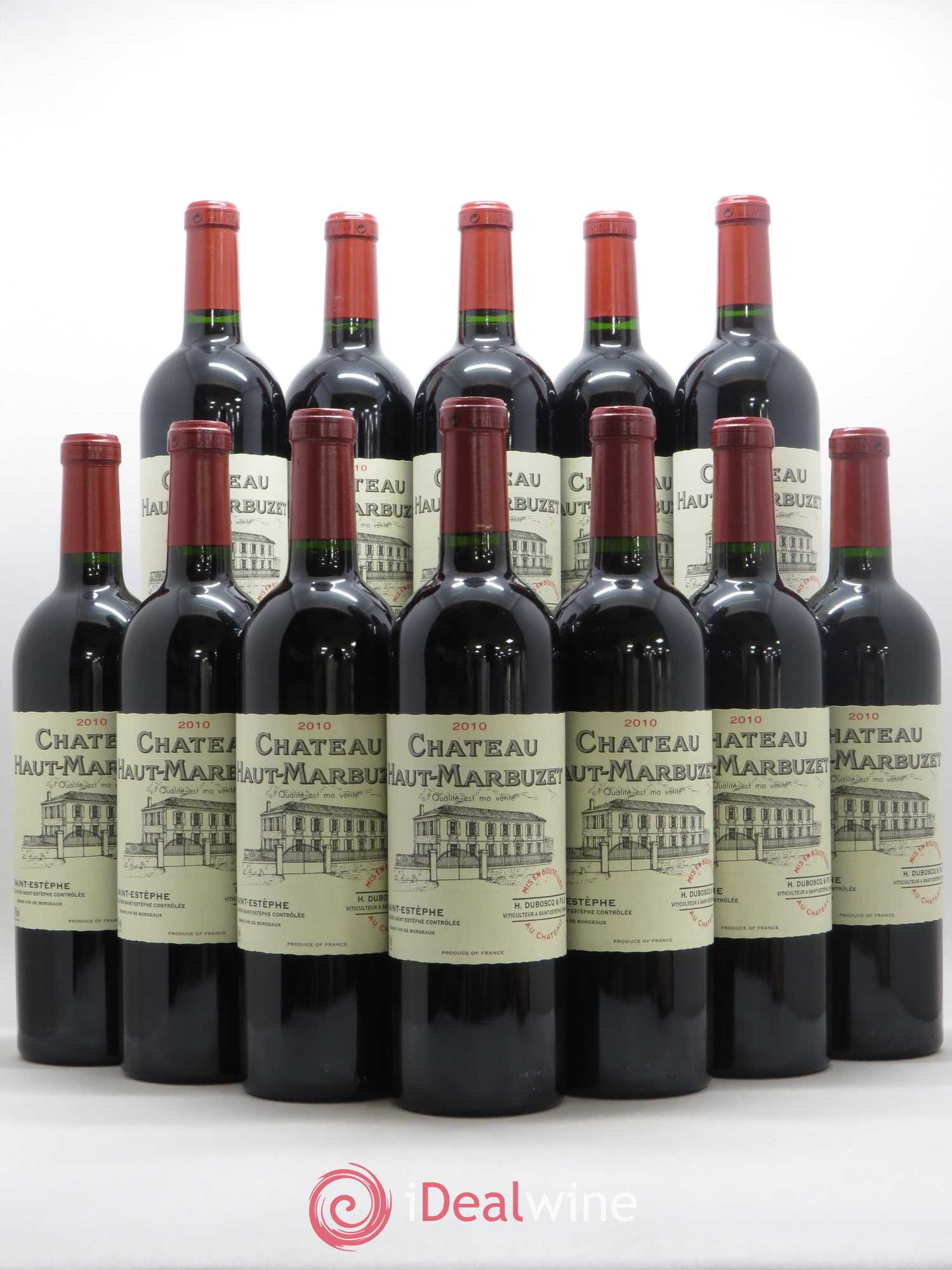 Château Haut Marbuzet 2010 - Lot de 12 bouteilles - 0