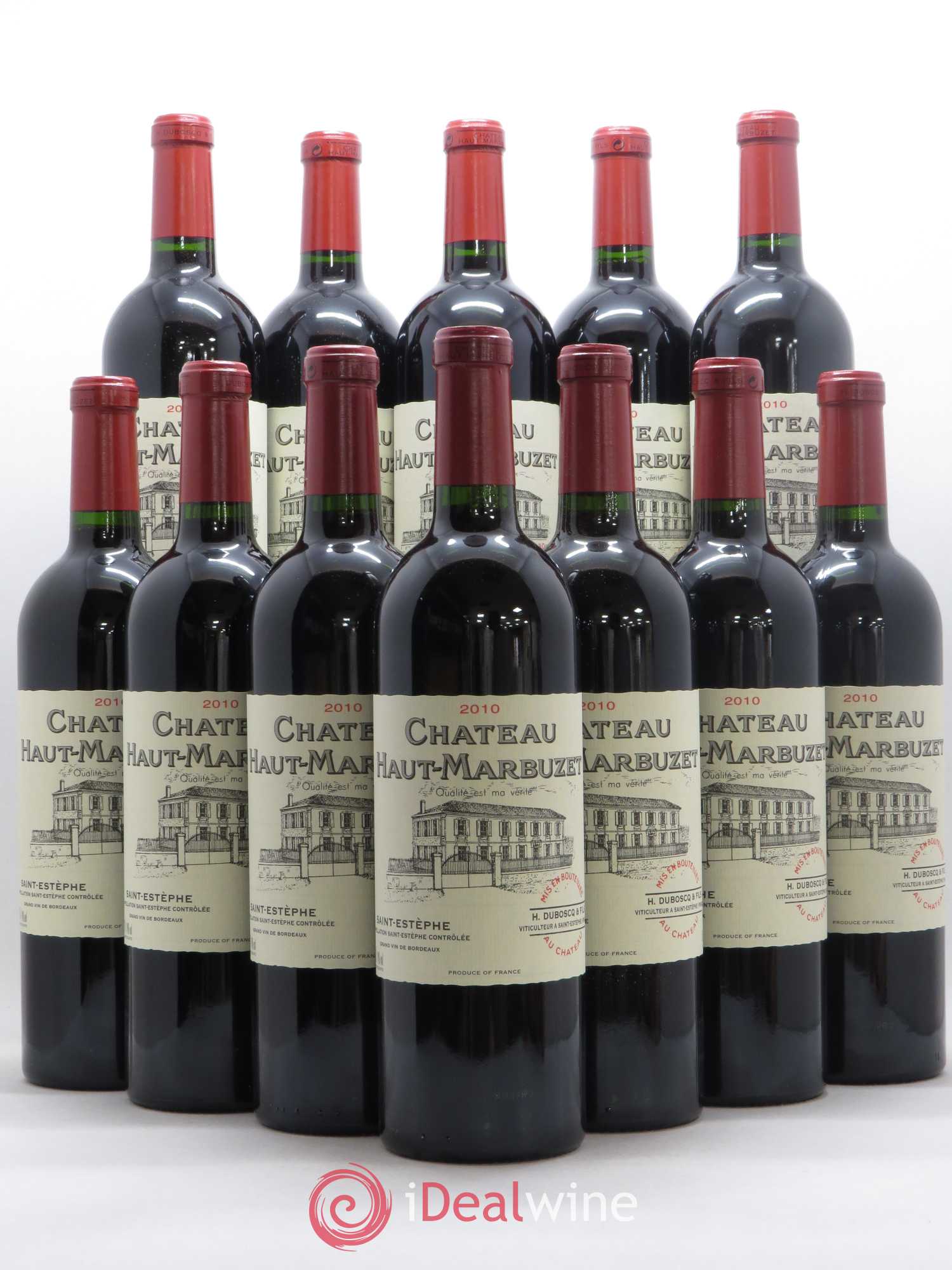 Château Haut Marbuzet 2010 - Lot de 12 bouteilles - 0