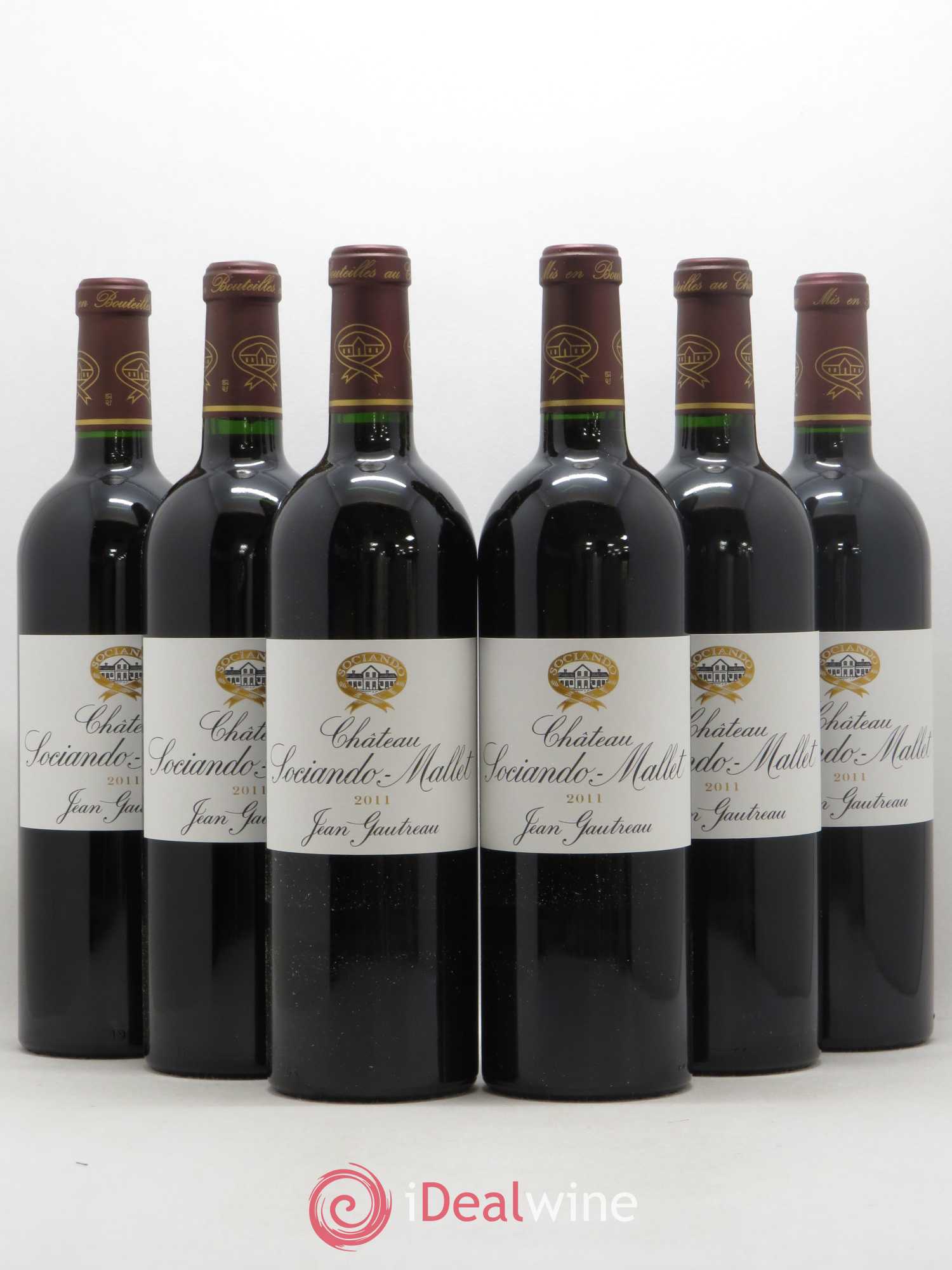 Château Sociando Mallet 2011 - Lot de 6 bouteilles - 0