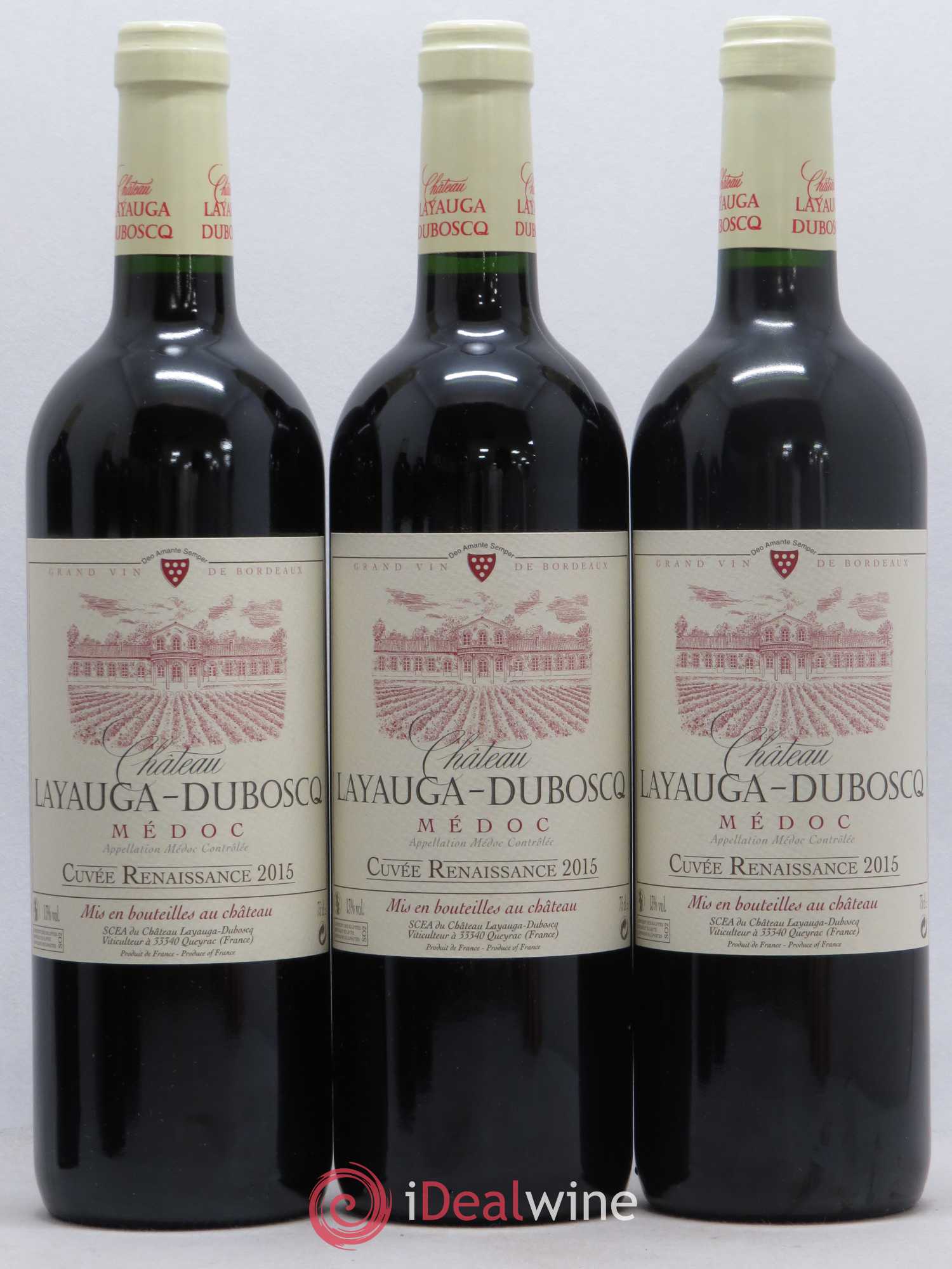 Médoc Château Layauga Dubosq cuvée Renaissance (sans prix de réserve) 2015 - Posten von 12 Flaschen - 4