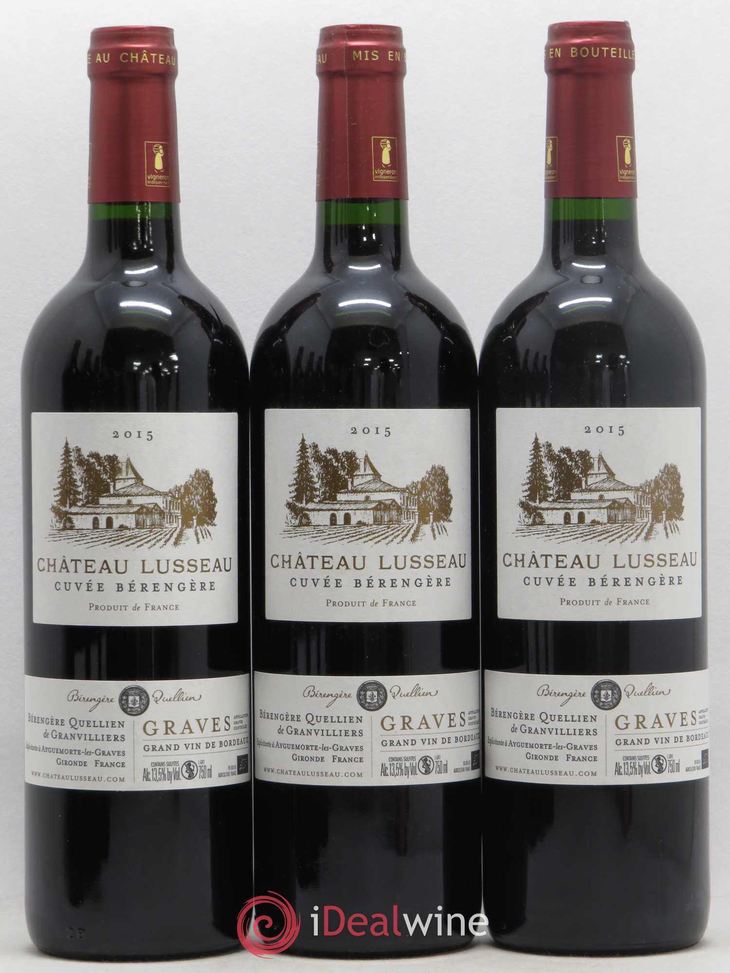 Graves Château Lusseau cuvée Bérengère (sans prix de réserve) 2015 - Posten von 12 Flaschen - 1