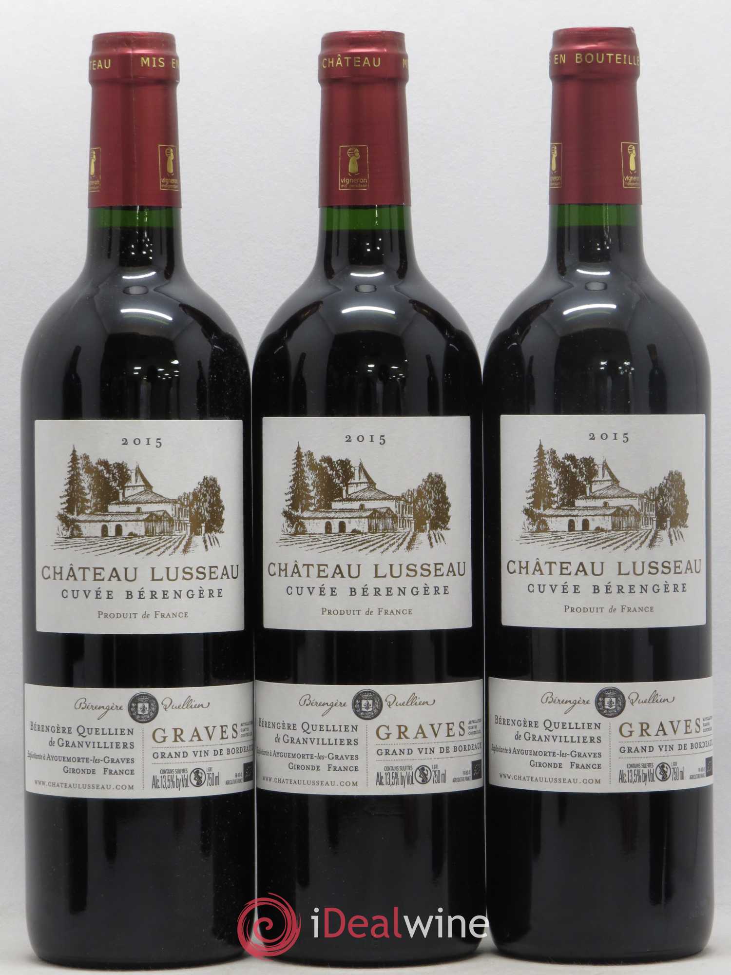 Graves Château Lusseau cuvée Bérengère (sans prix de réserve) 2015 - Posten von 12 Flaschen - 2