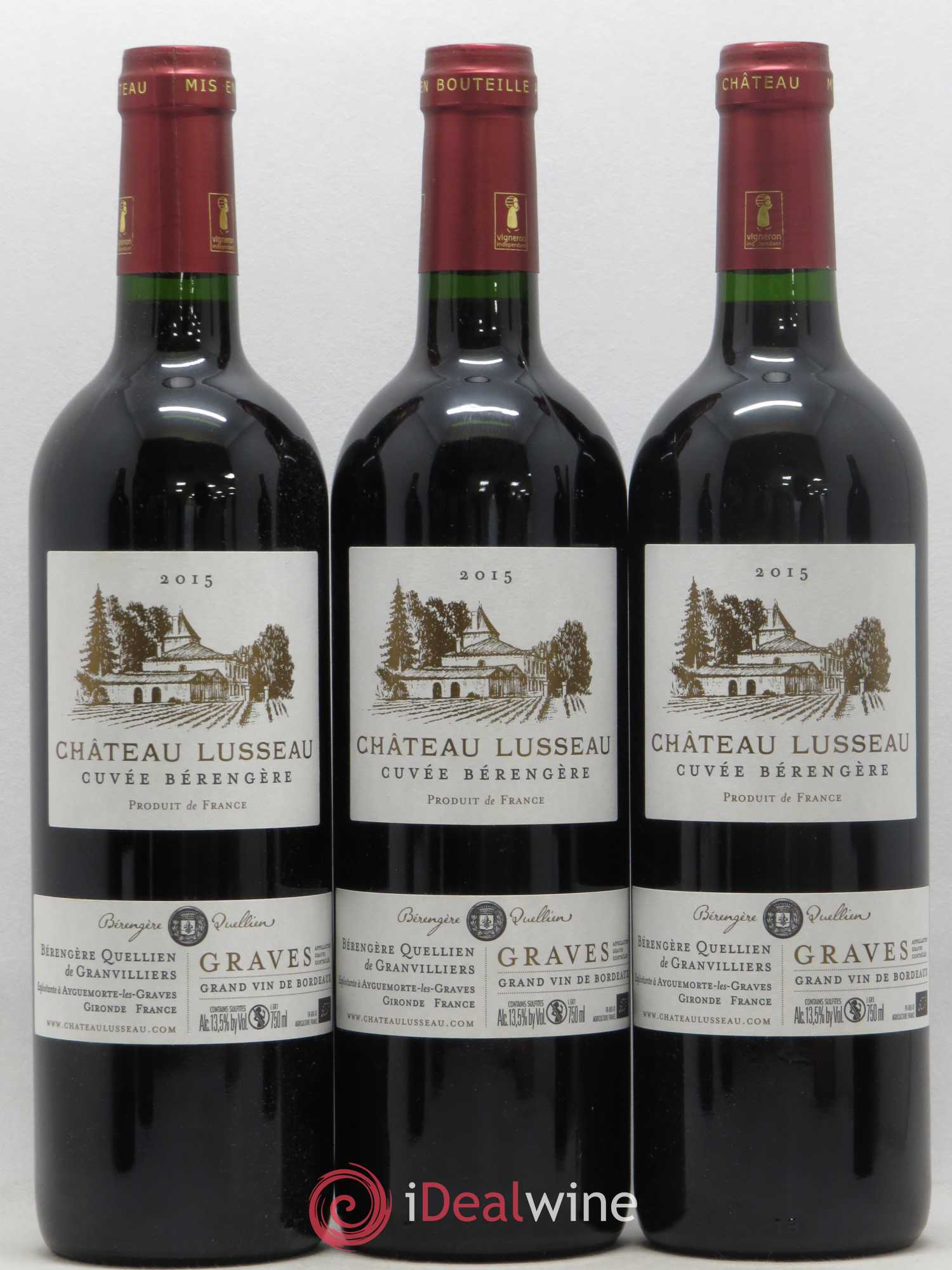 Graves Château Lusseau cuvée Bérengère (sans prix de réserve) 2015 - Posten von 12 Flaschen - 3