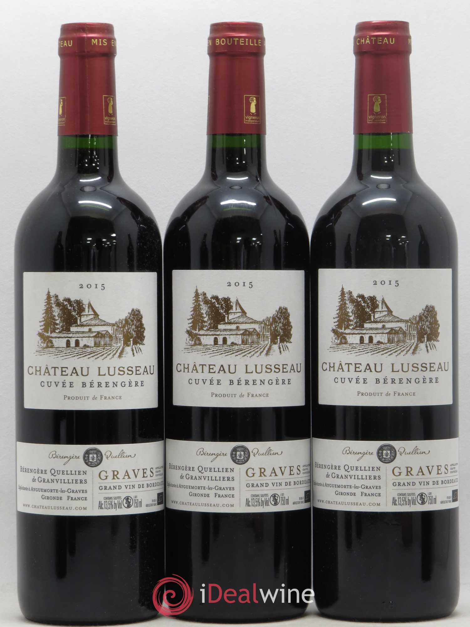 Graves Château Lusseau cuvée Bérengère (sans prix de réserve) 2015 - Posten von 12 Flaschen - 4