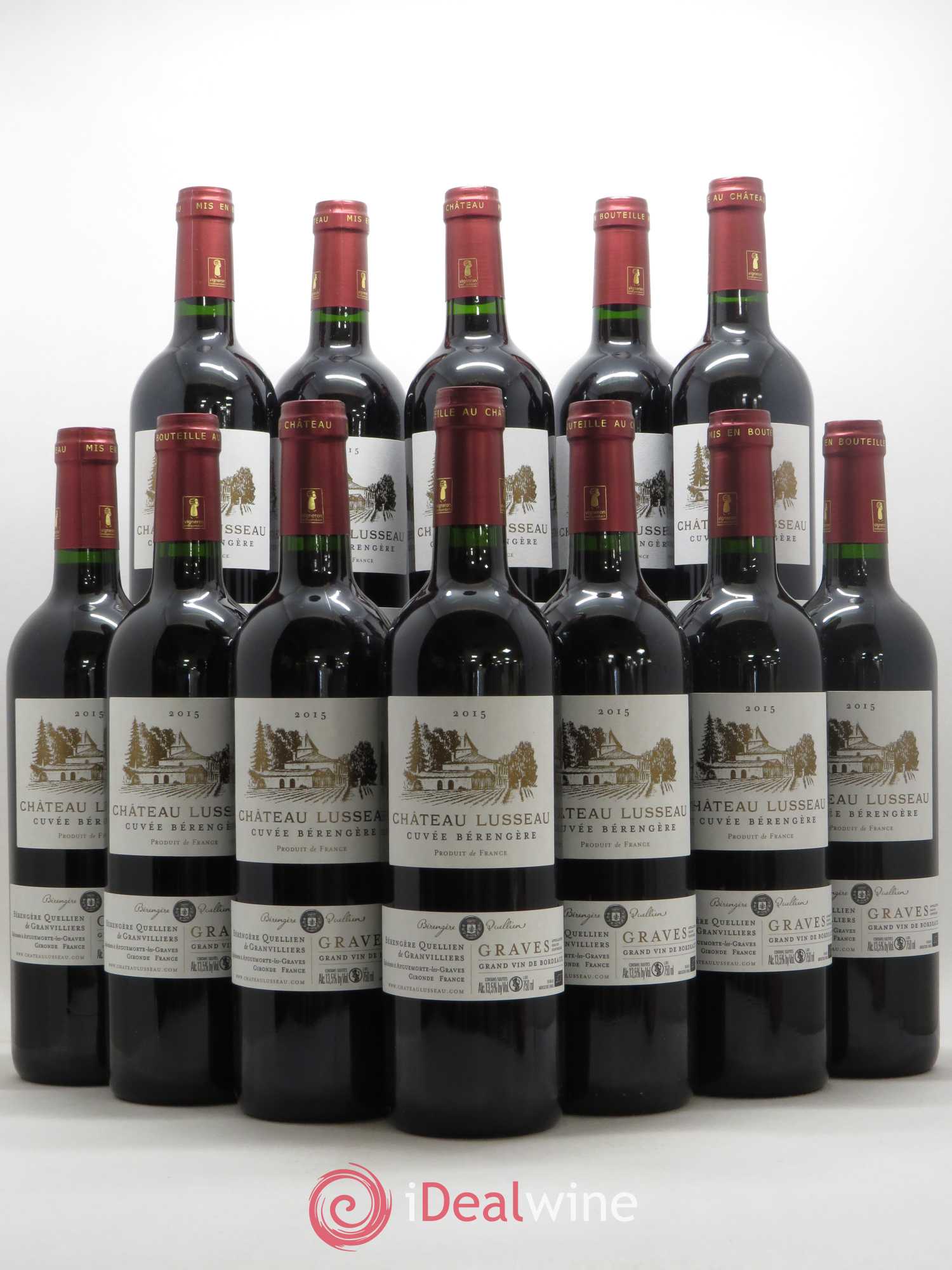 Graves Château Lusseau cuvée Bérengère (sans prix de réserve) 2015 - Posten von 12 Flaschen - 0