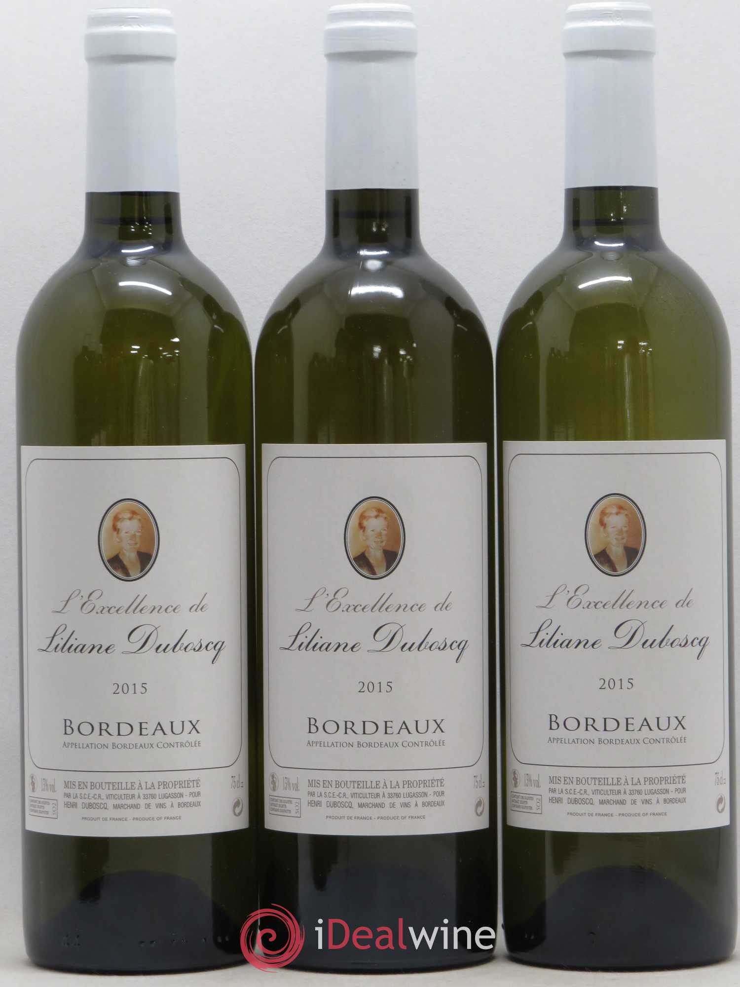Bordeaux L'Excellence de Liliane Duboscq (sans prix de réserve) 2015 - Posten von 12 Flaschen - 2