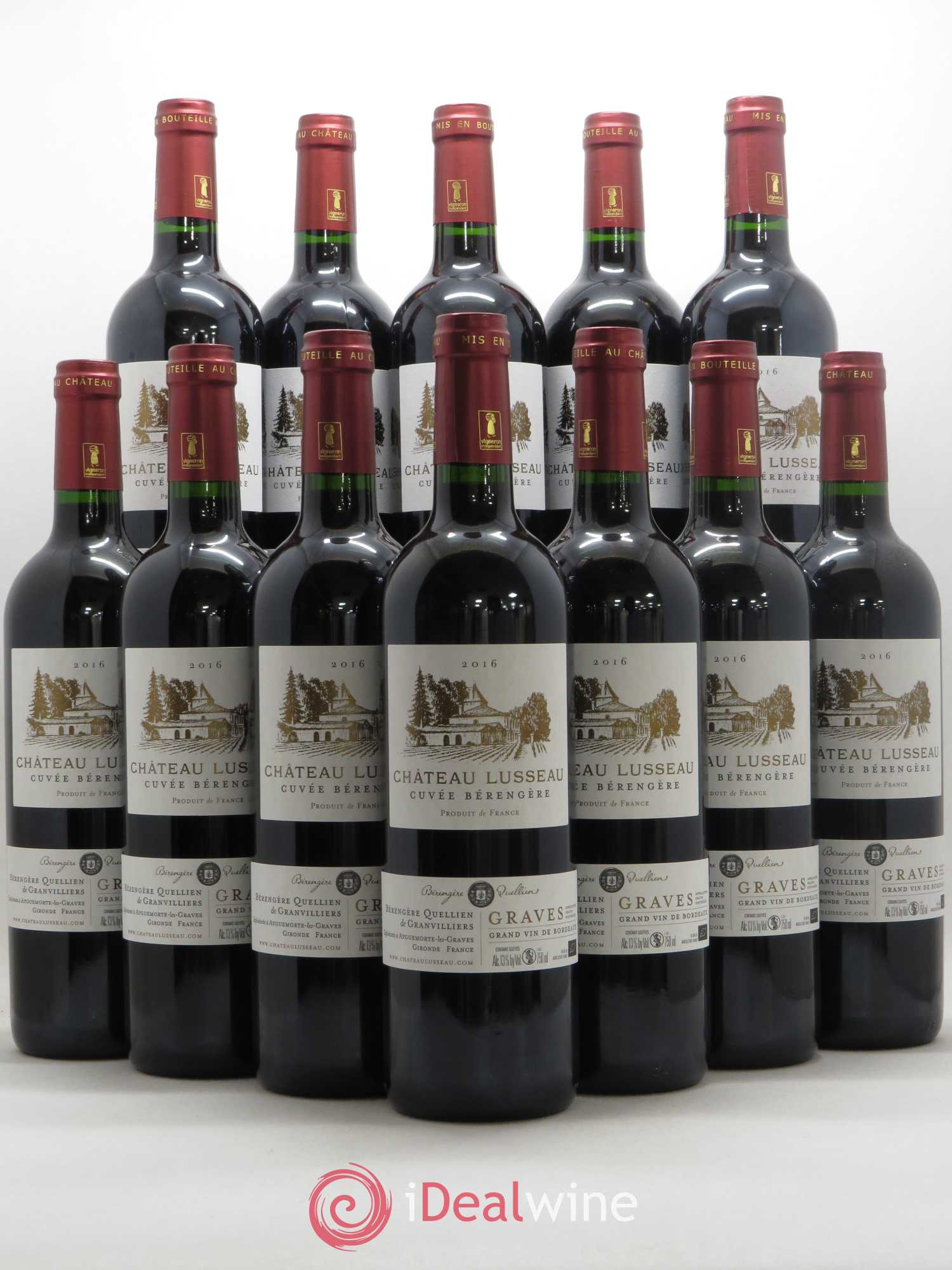 Graves Château Lusseau cuvée Bérengère (sans prix de réserve) 2016 - Posten von 12 Flaschen - 0