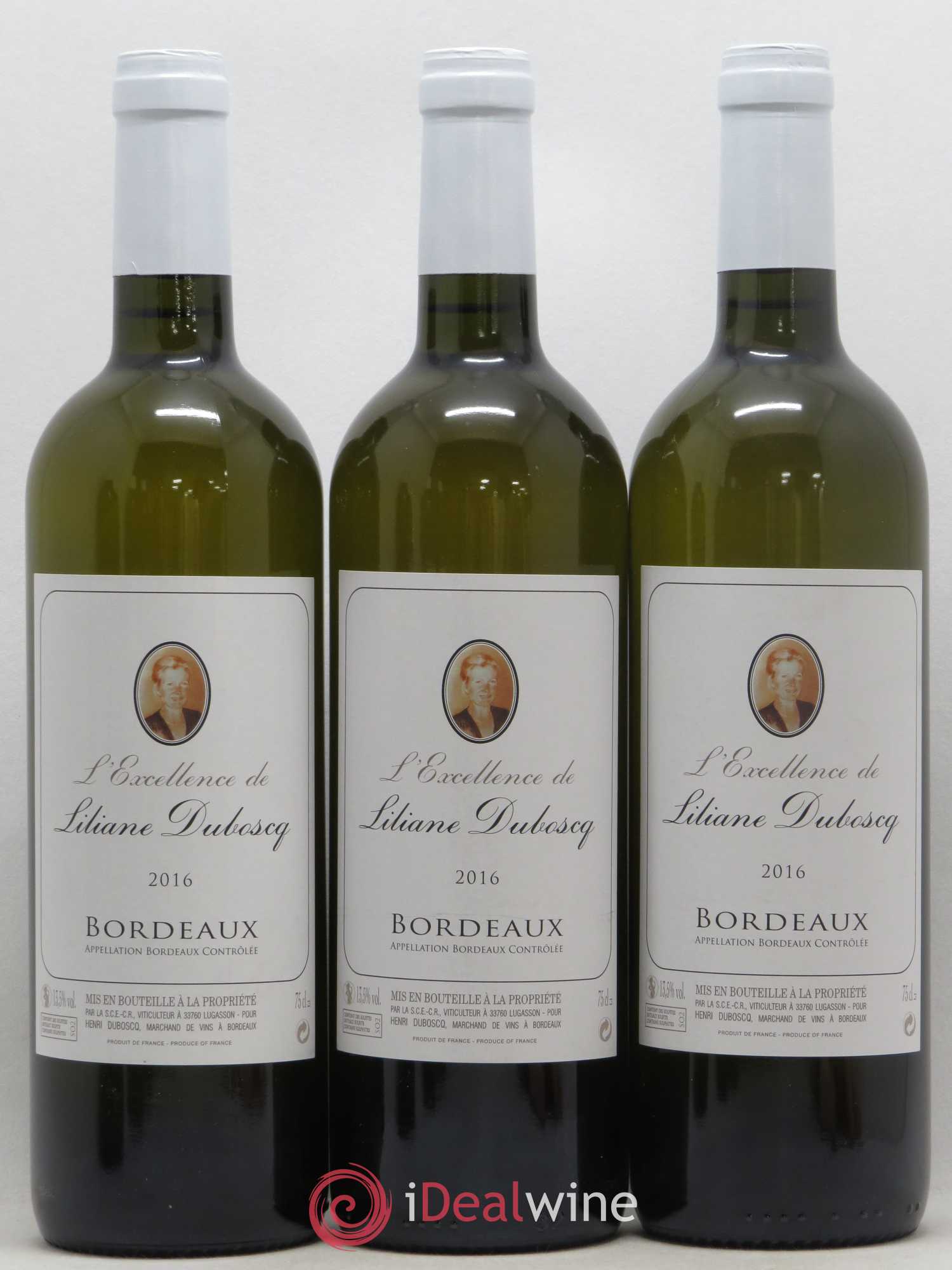 Bordeaux L'Excellence de Liliane Duboscq (sans prix de réserve) 2016 - Lot de 12 bouteilles - 2