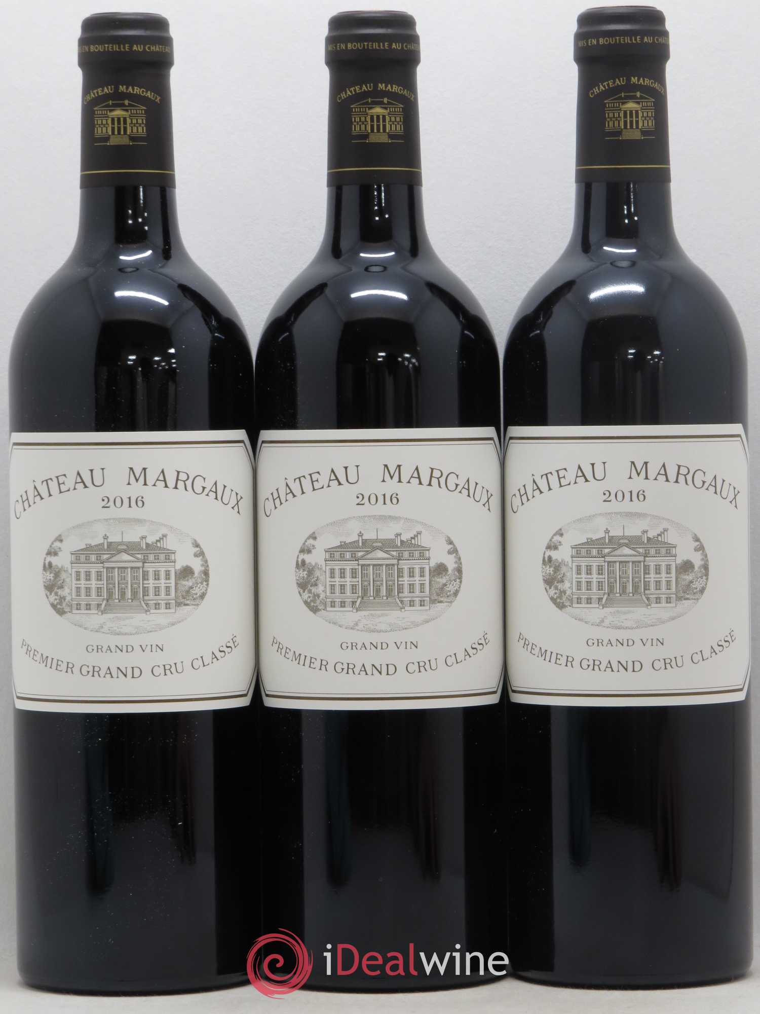Château Margaux 1er Grand Cru Classé 2016 - Lot de 3 bouteilles - 0