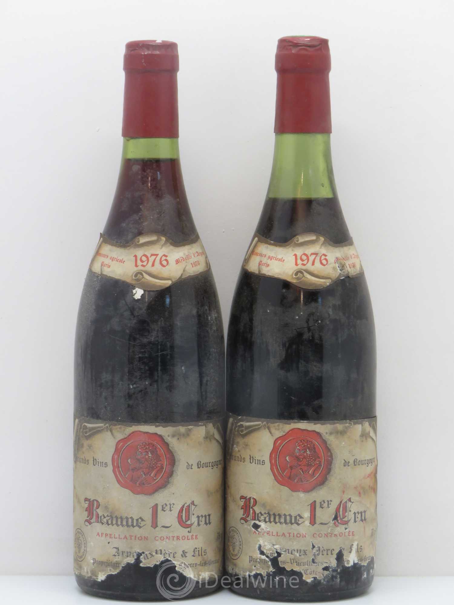 Beaune 1er Cru Arnoux Père Et Fils 1976 - Posten von 2 Flaschen - 0