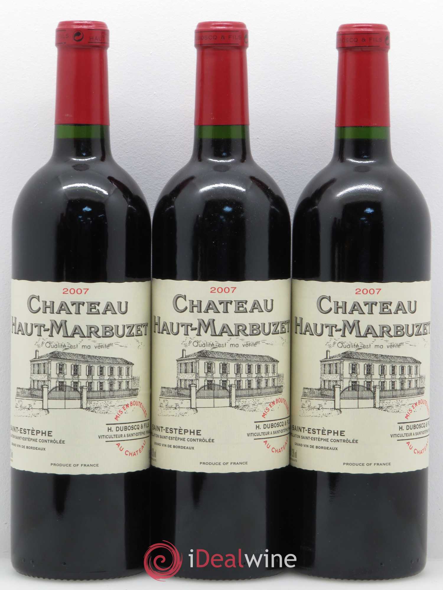 Château Haut Marbuzet 2007 - Lot de 12 bouteilles - 1